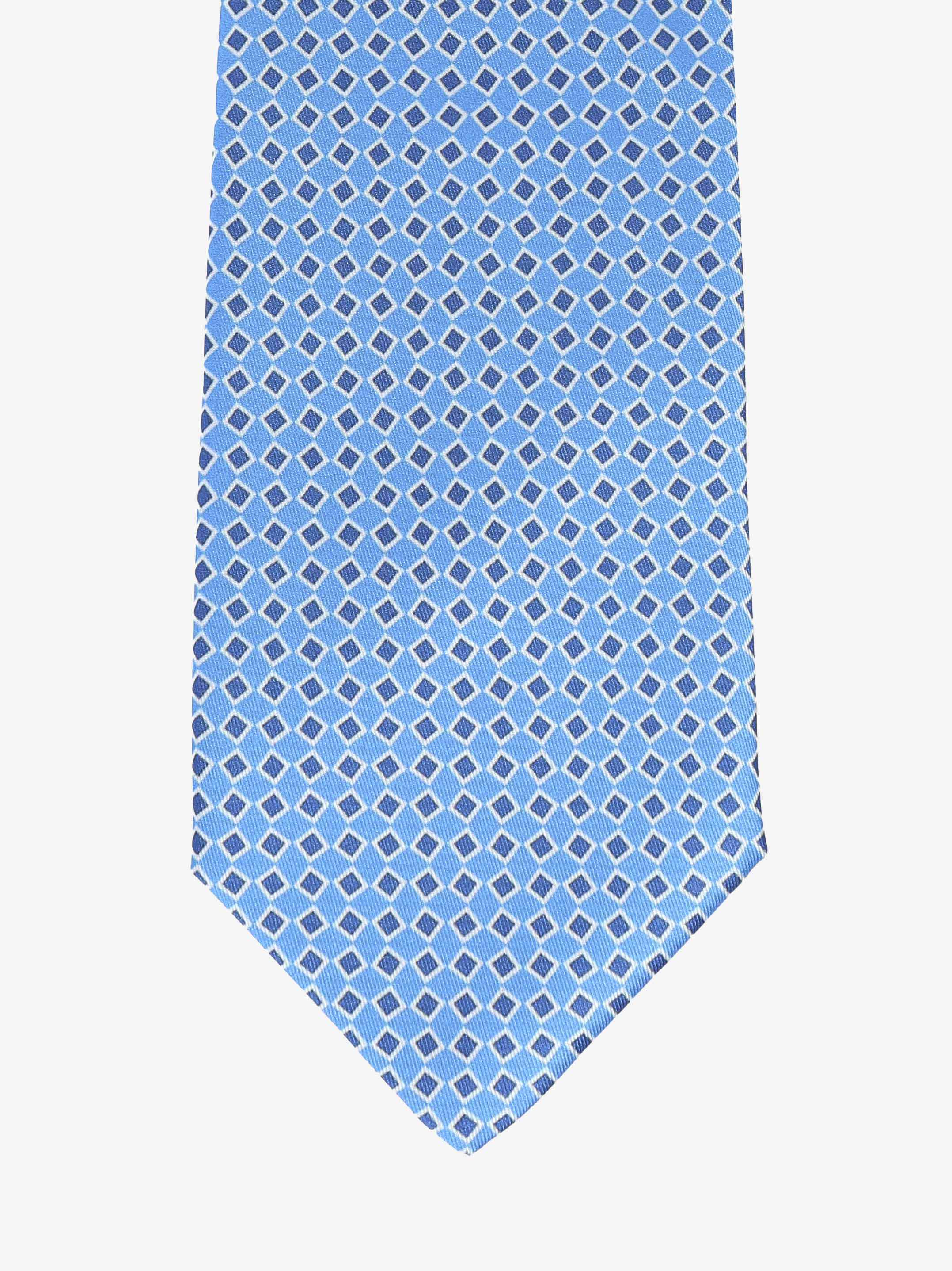 Cravatta con fantasia - Azzurra