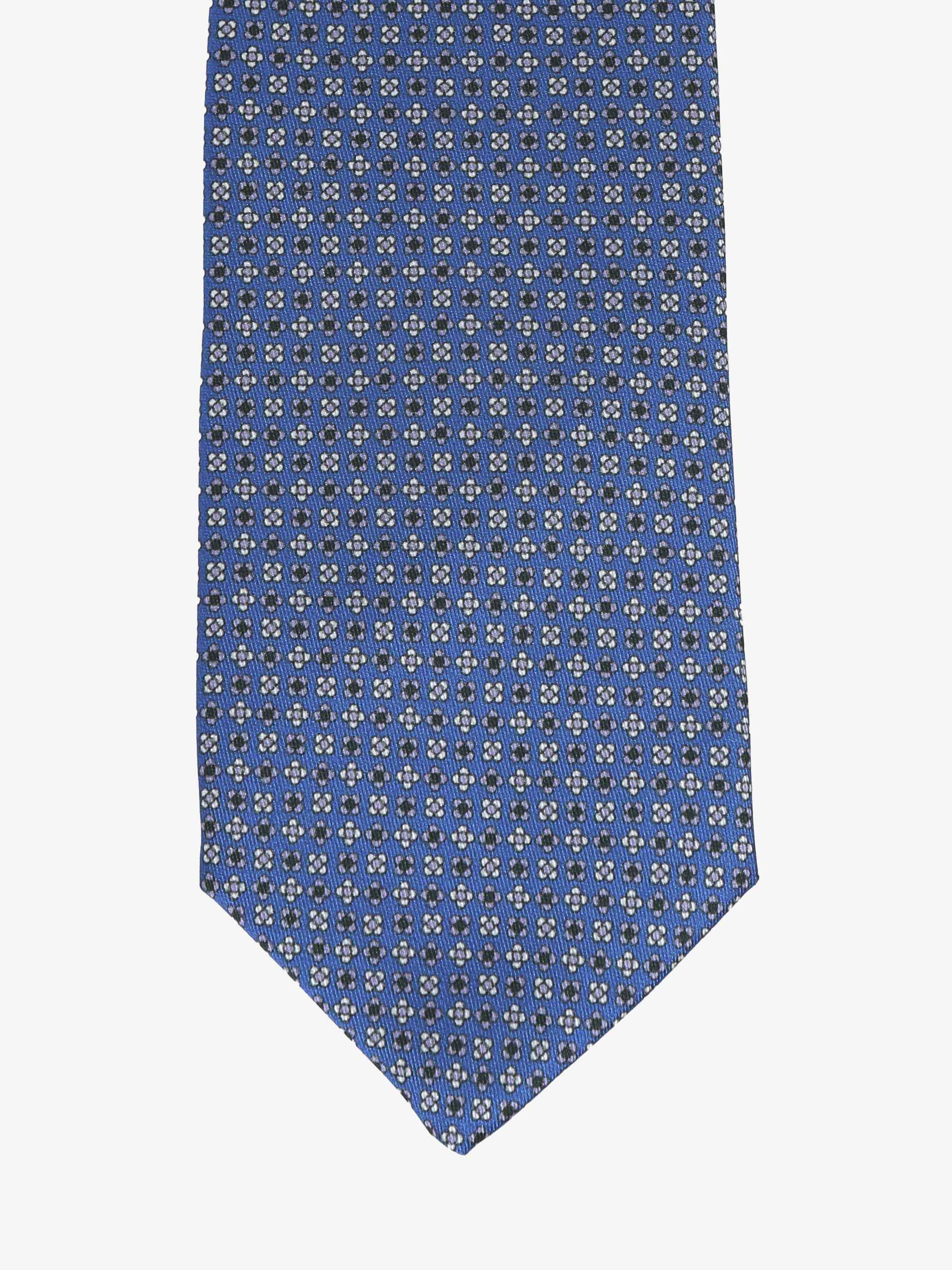 Cravatta con fantasia - Blu