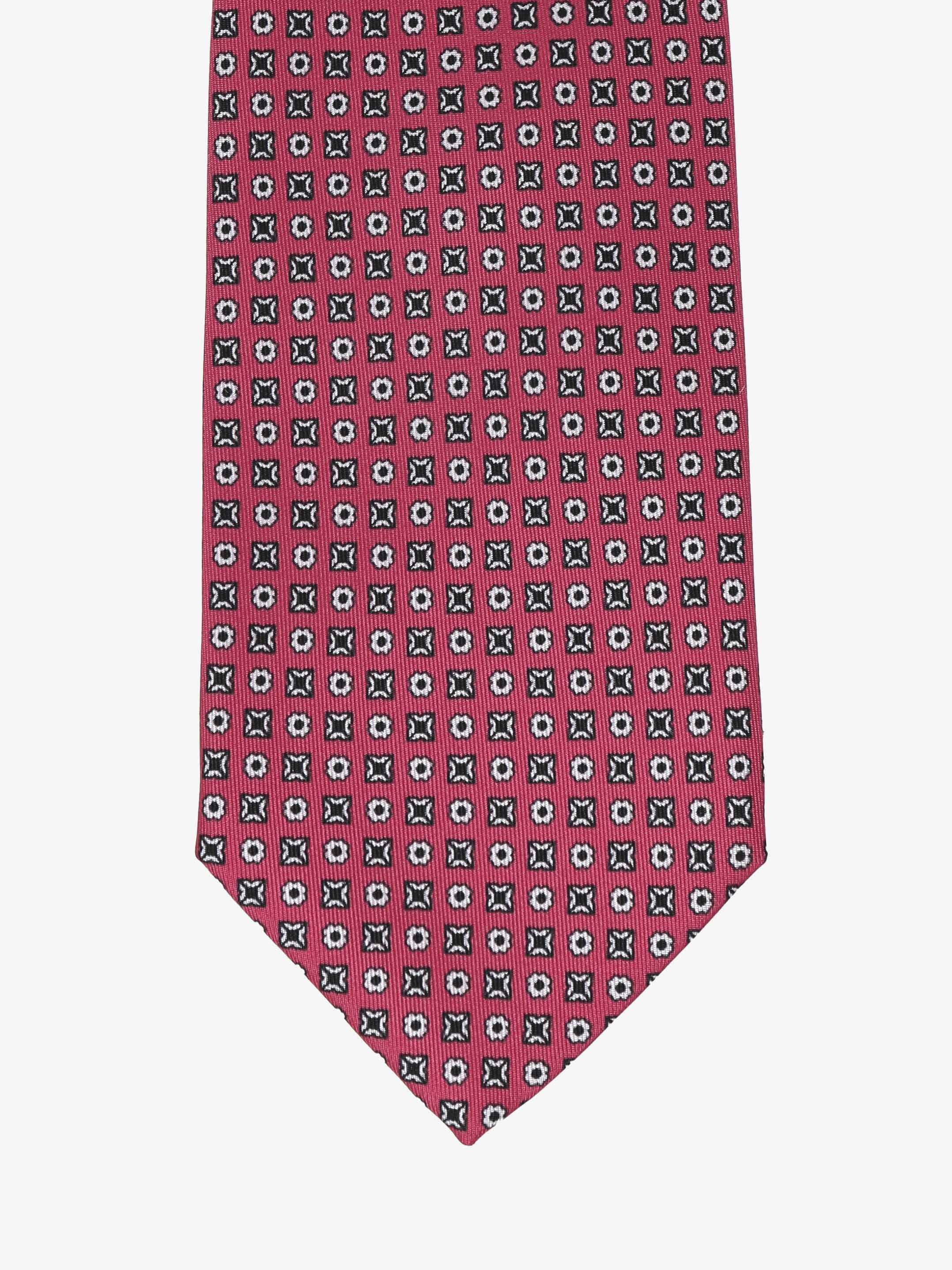 Cravatta con fantasia - Rossa