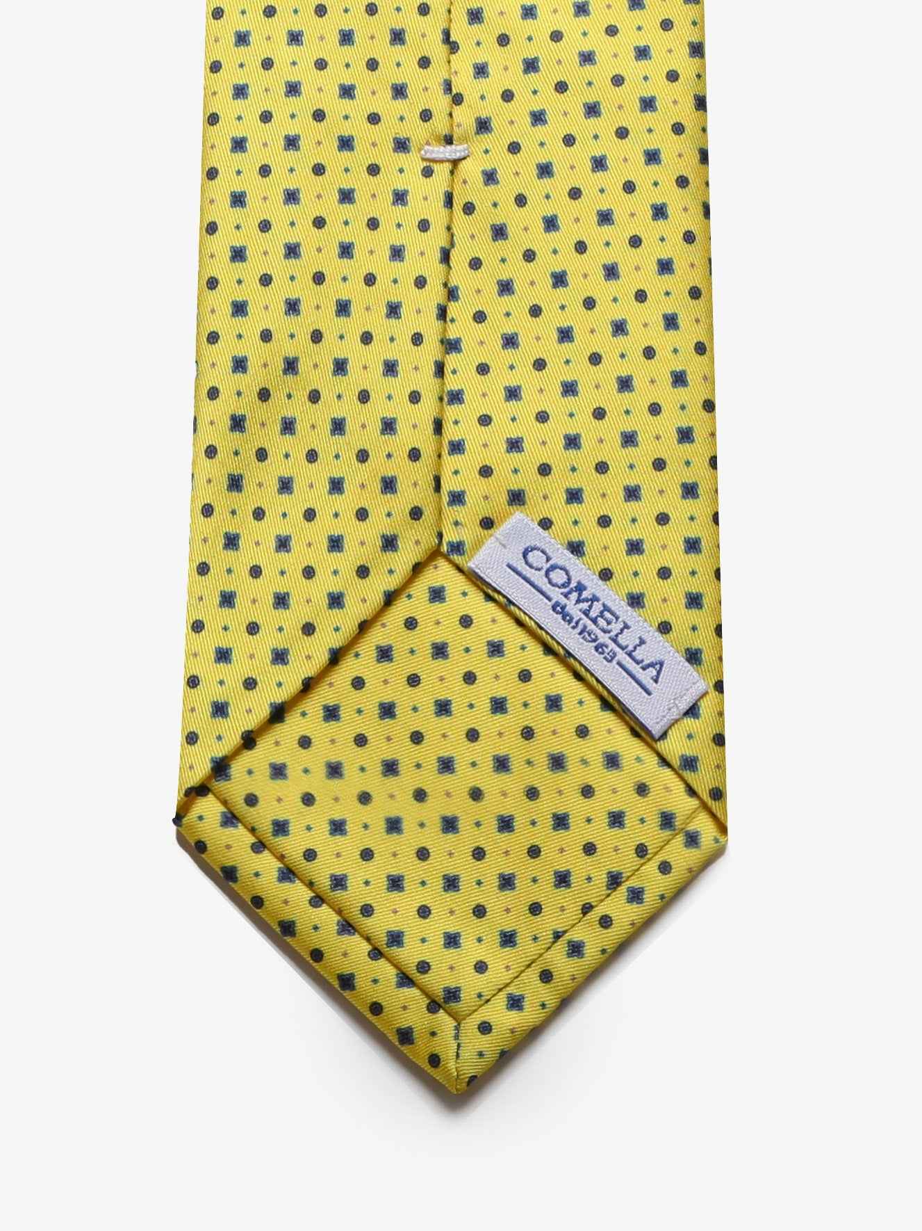 Cravatta con fantasia - Gialla - Comella Sartoria