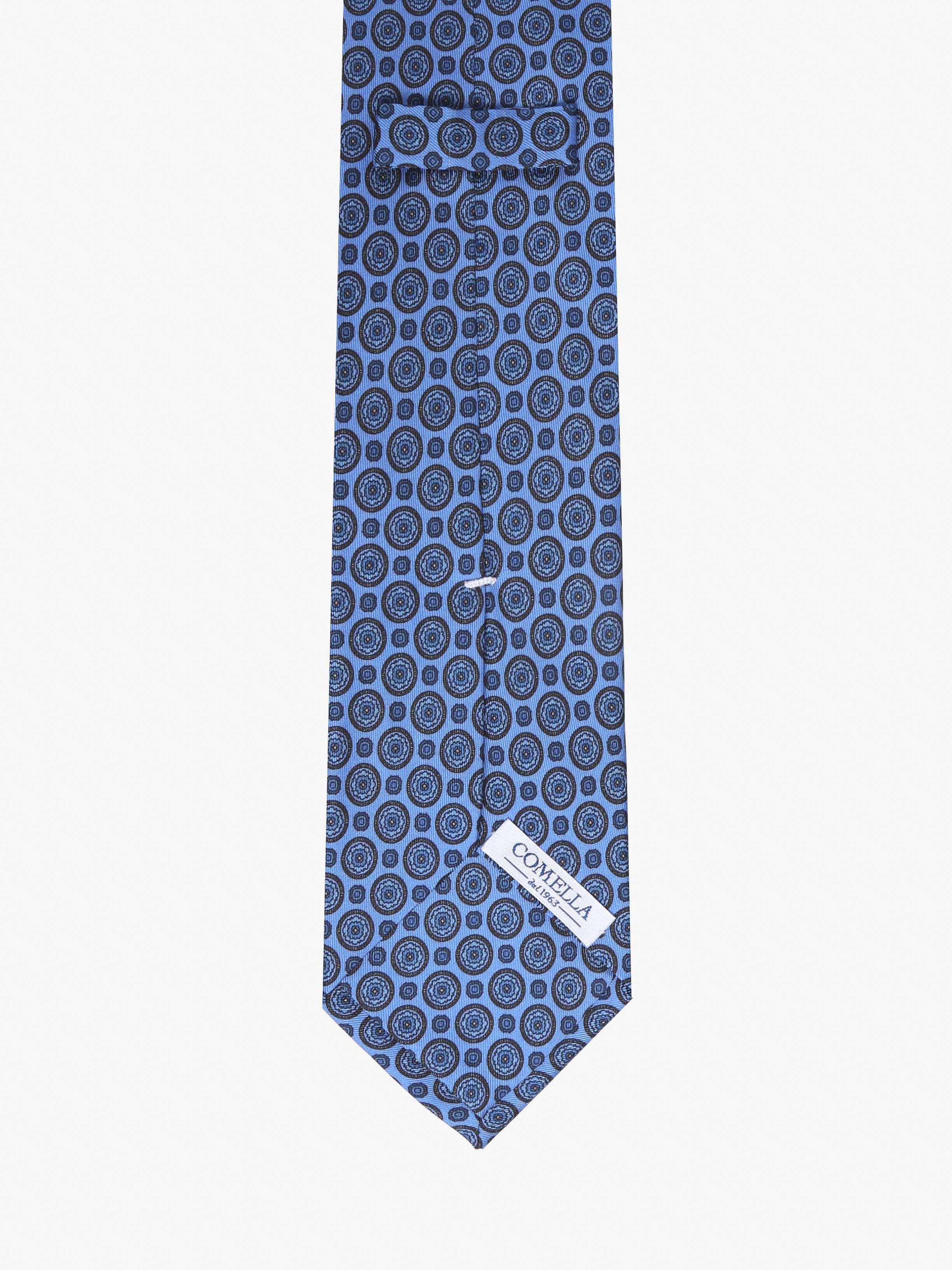 Cravatta con fantasia - Blu - Comella Sartoria