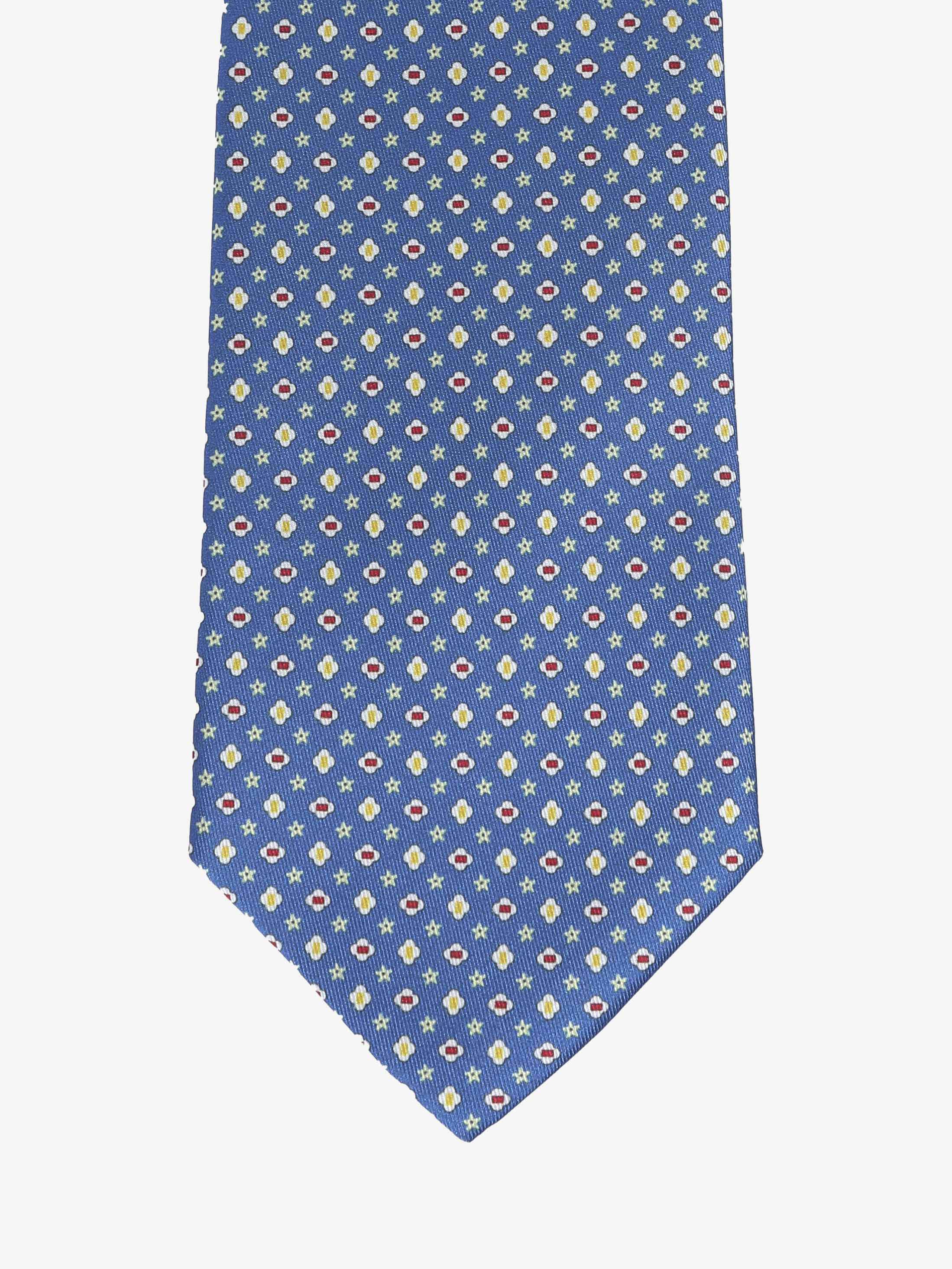 Cravatta con fantasia - Azzurra