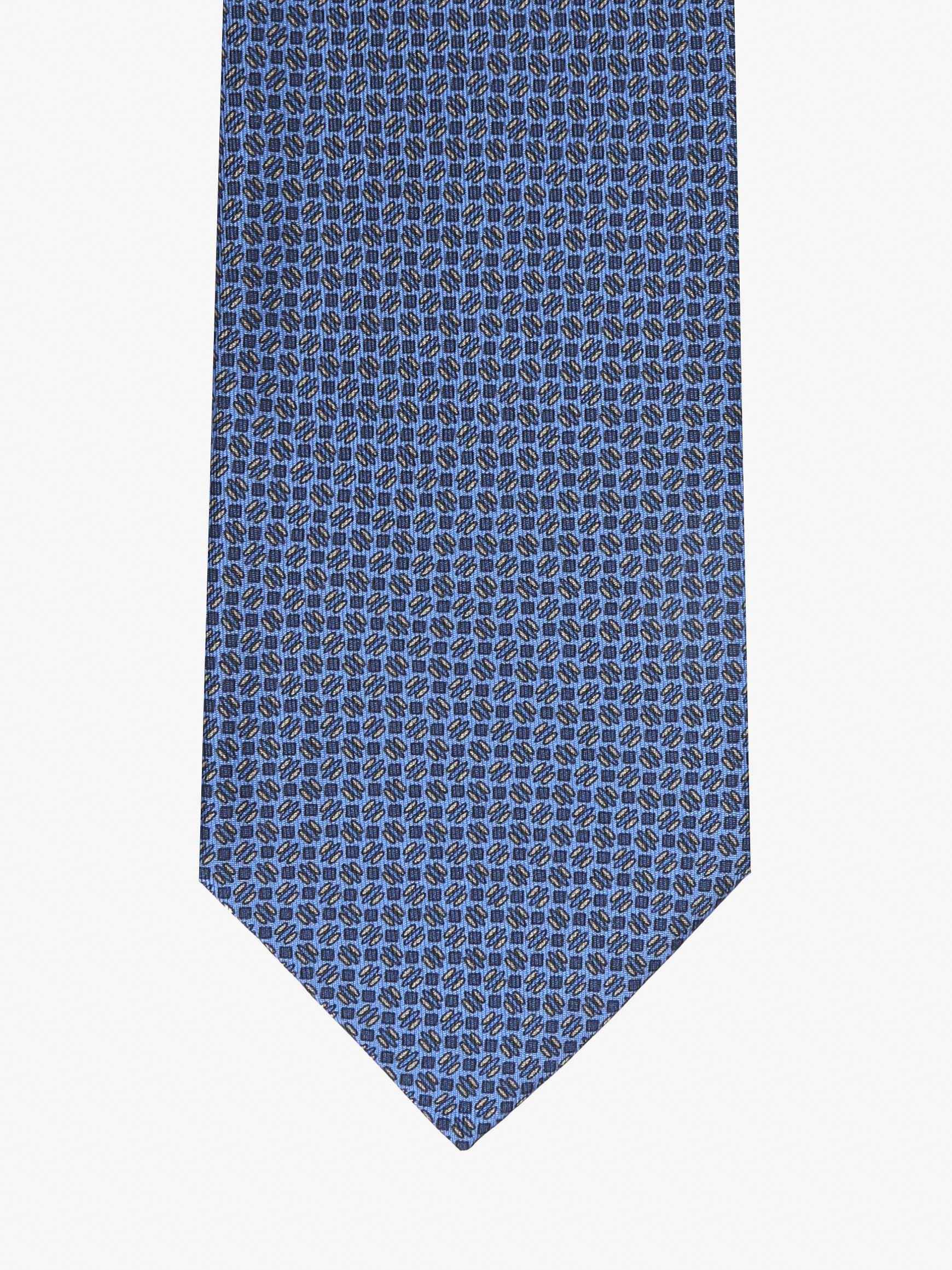 Cravatta con fantasia - Blu - Comella Sartoria