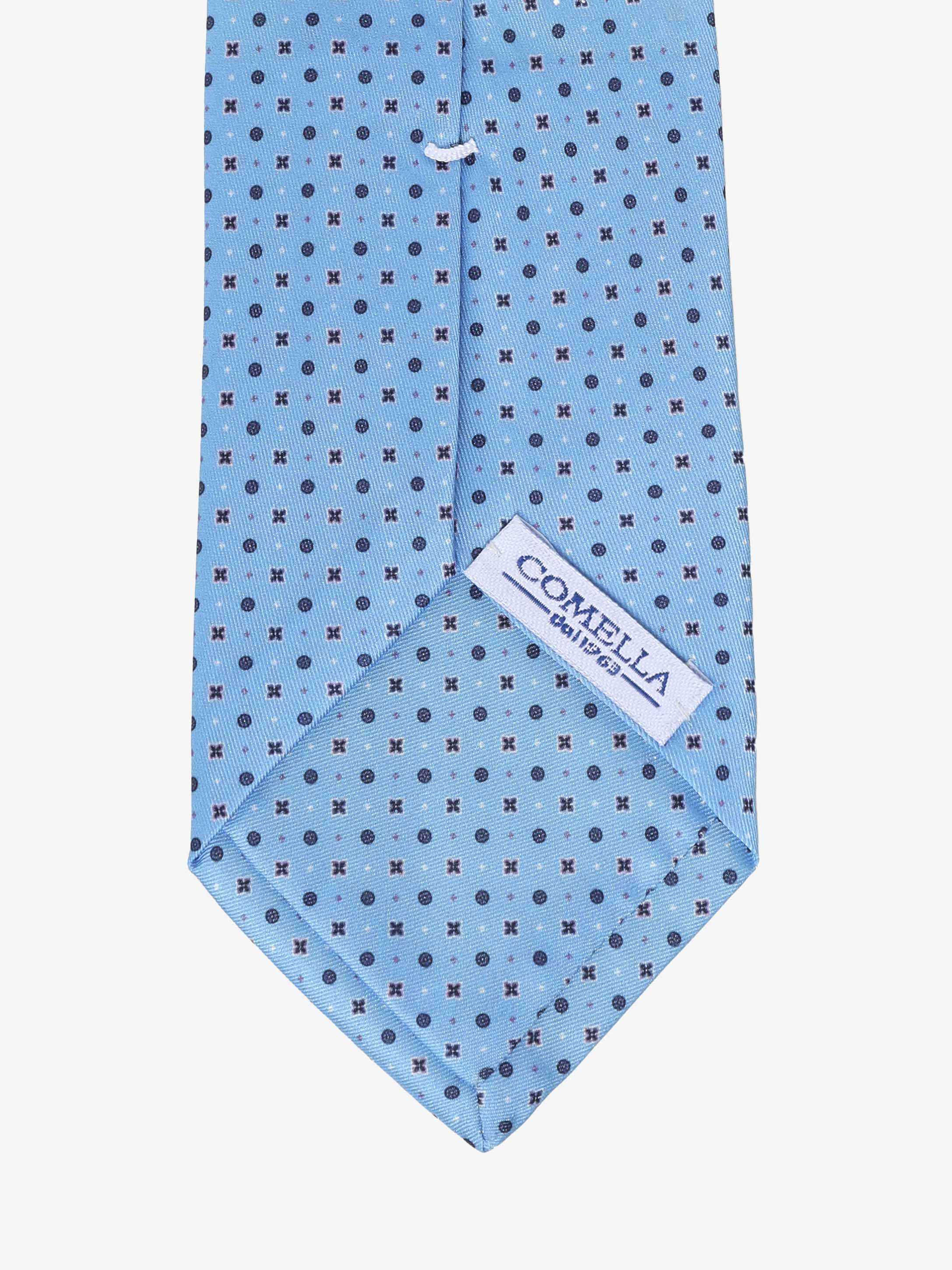 Cravatta con fantasia - Azzurra