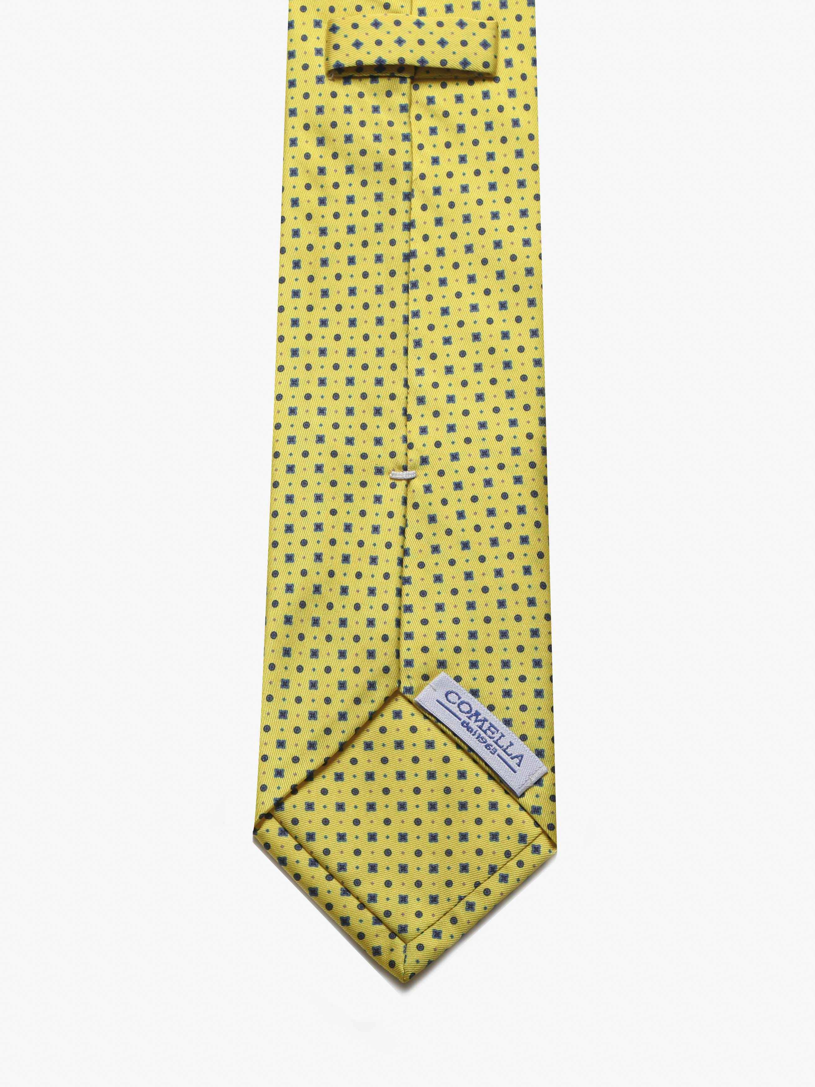 Cravatta con fantasia - Gialla - Comella Sartoria
