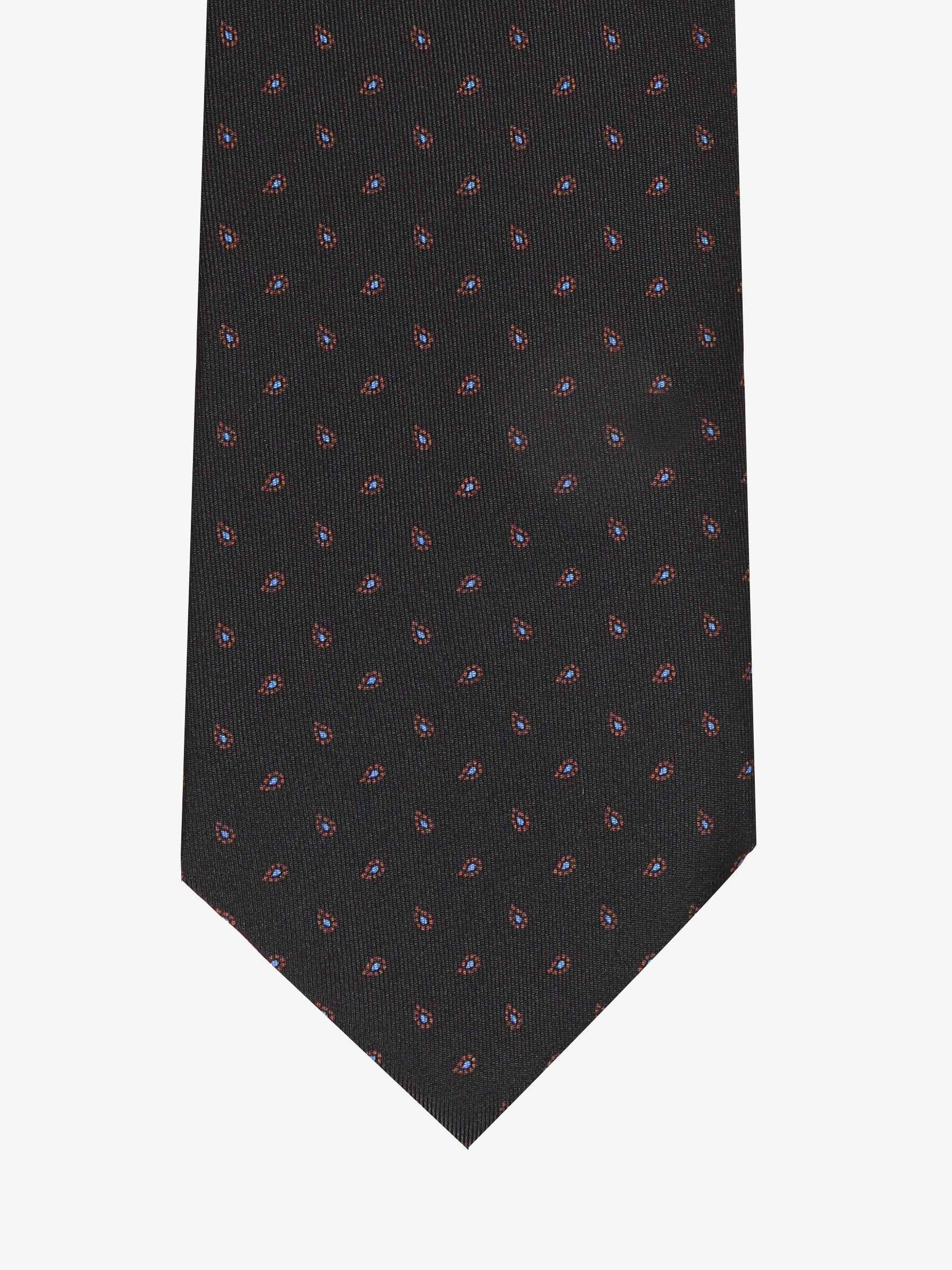 Cravatta con fantasia - Blu Scuro - Comella Sartoria