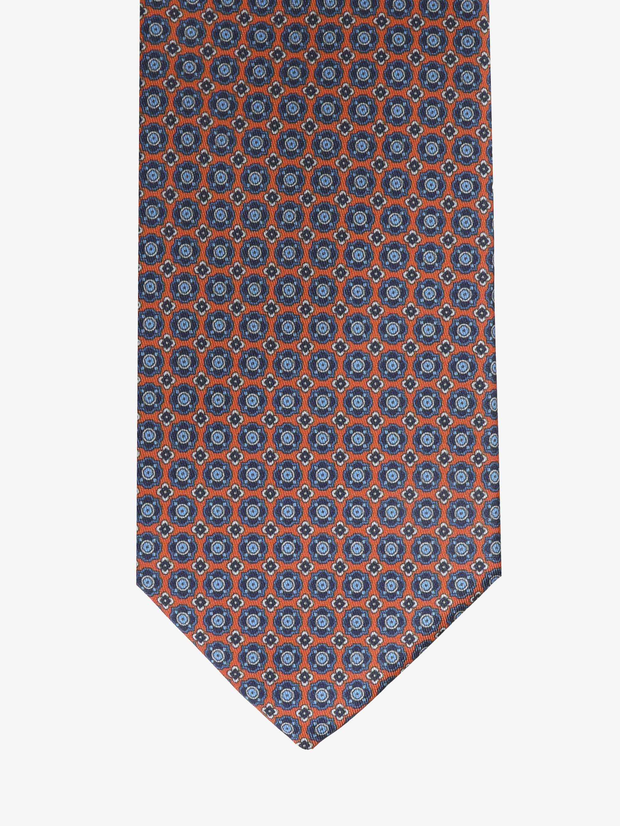 Cravatta con fantasia - Rosa Pesca - Comella Sartoria