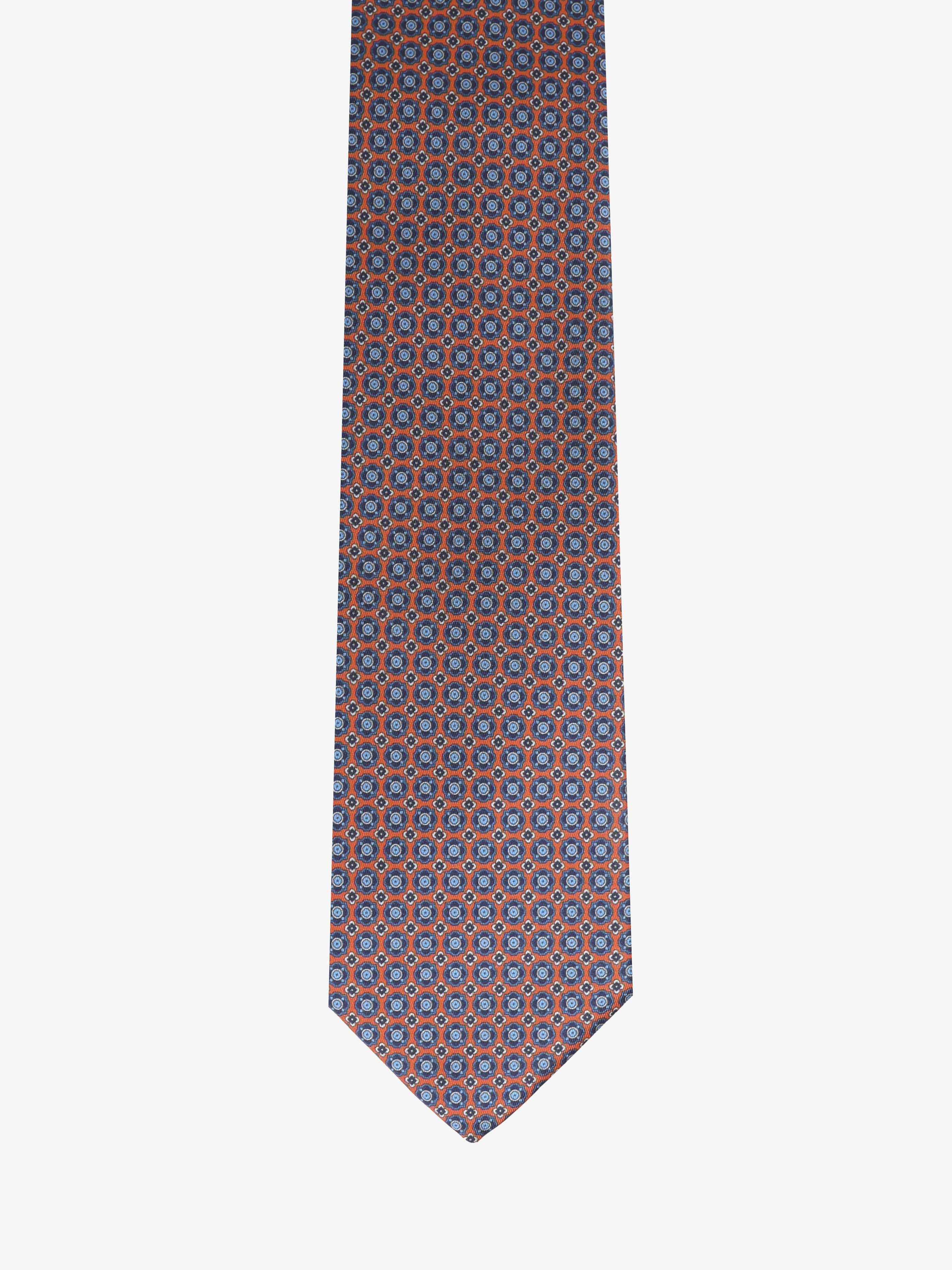 Cravatta con fantasia - Rosa Pesca - Comella Sartoria