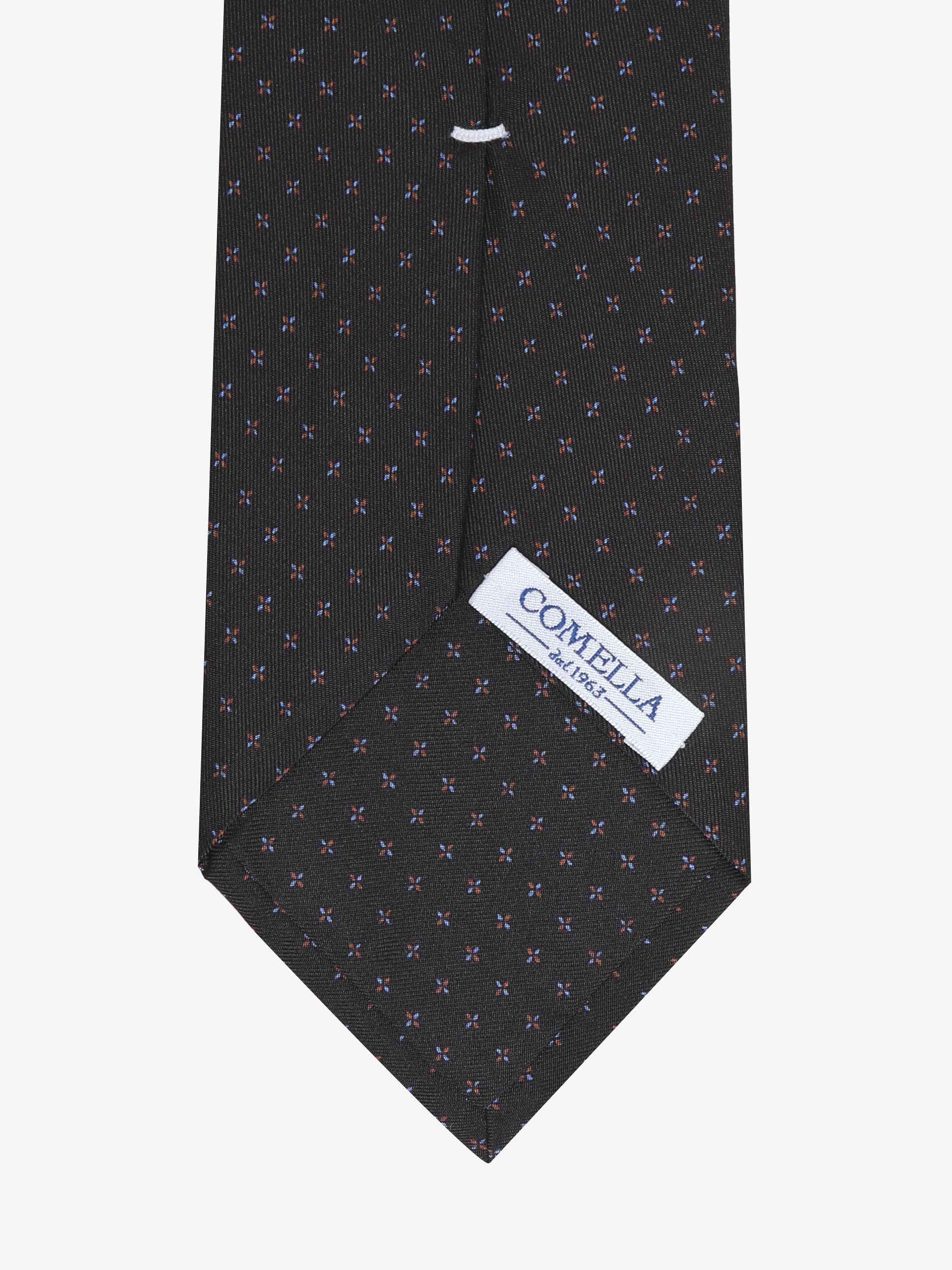 Cravatta con fantasia - Blu Scuro - Comella Sartoria