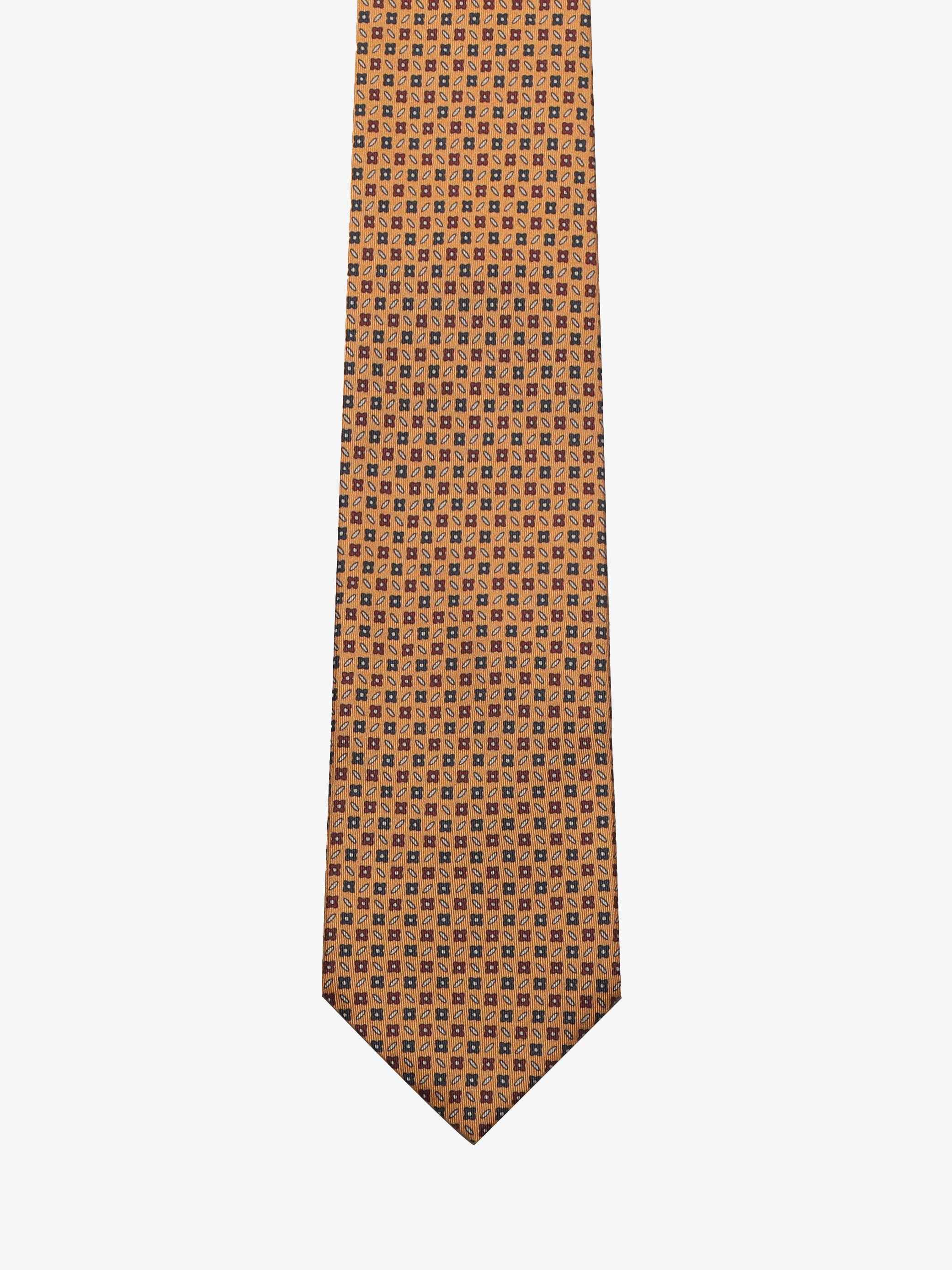 Cravatta con fantasia - Arancione - Comella Sartoria