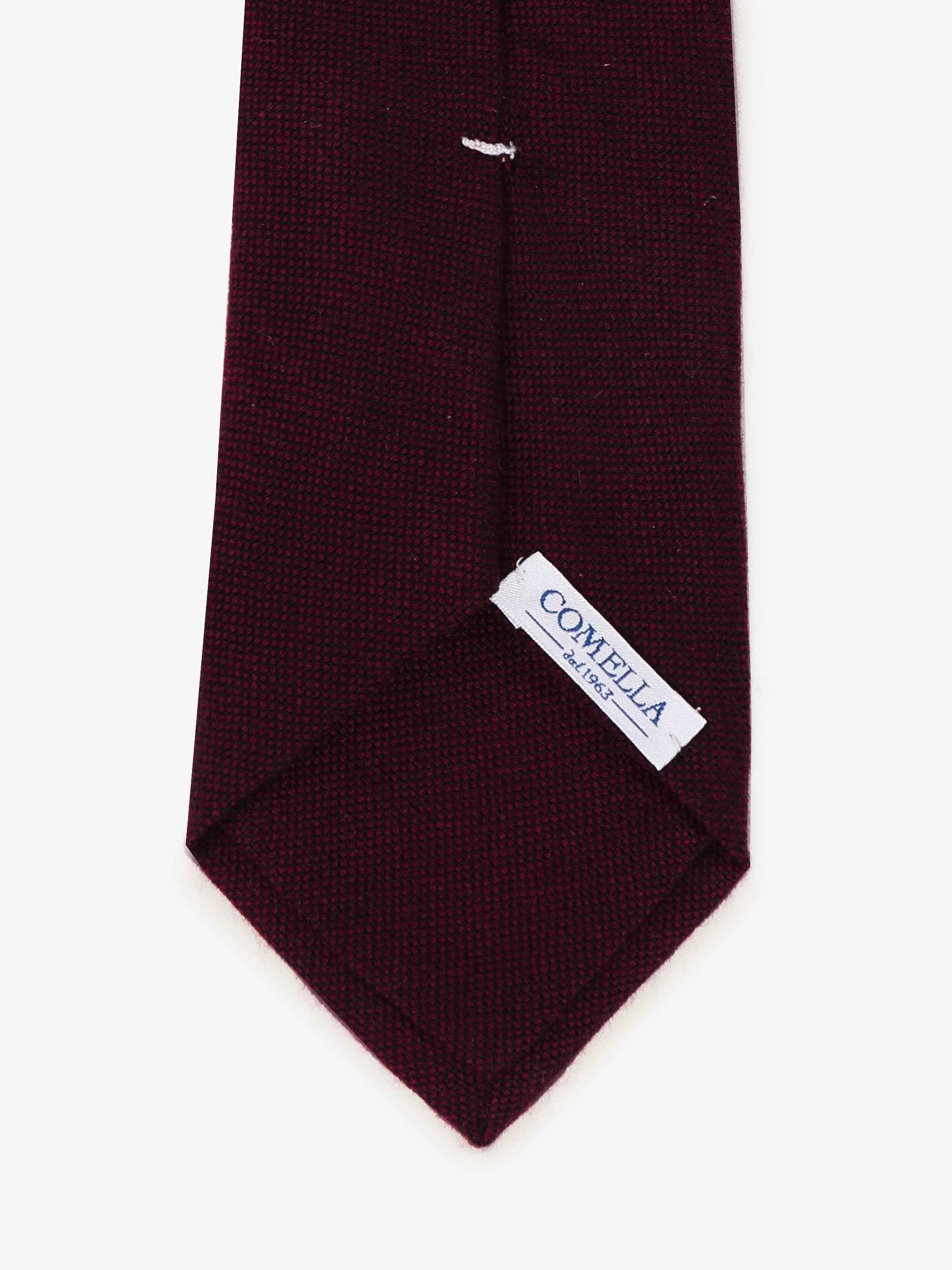 Cravatta in Cashmere - Prugna - Comella Sartoria