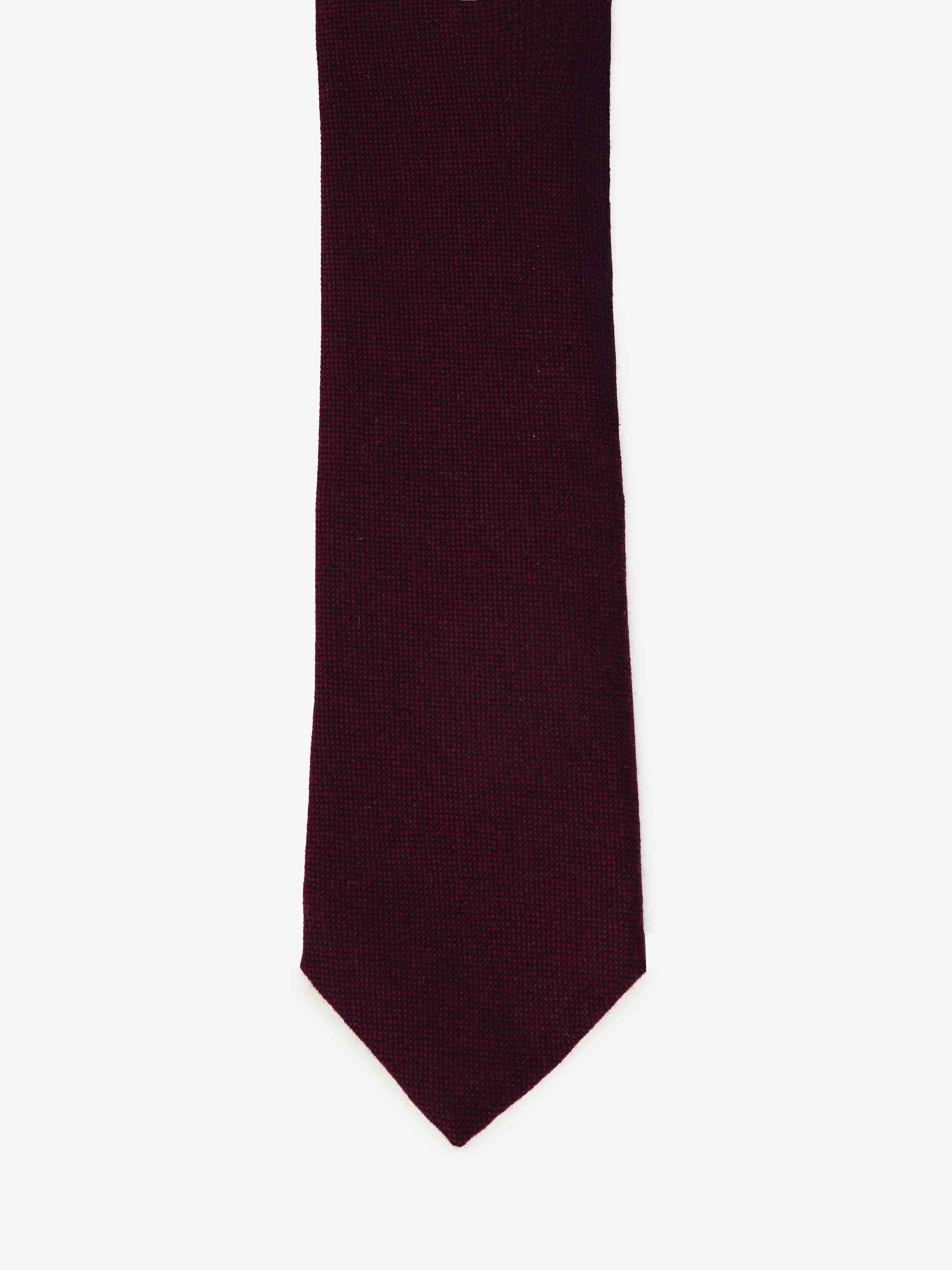 Cravatta in Cashmere - Prugna - Comella Sartoria