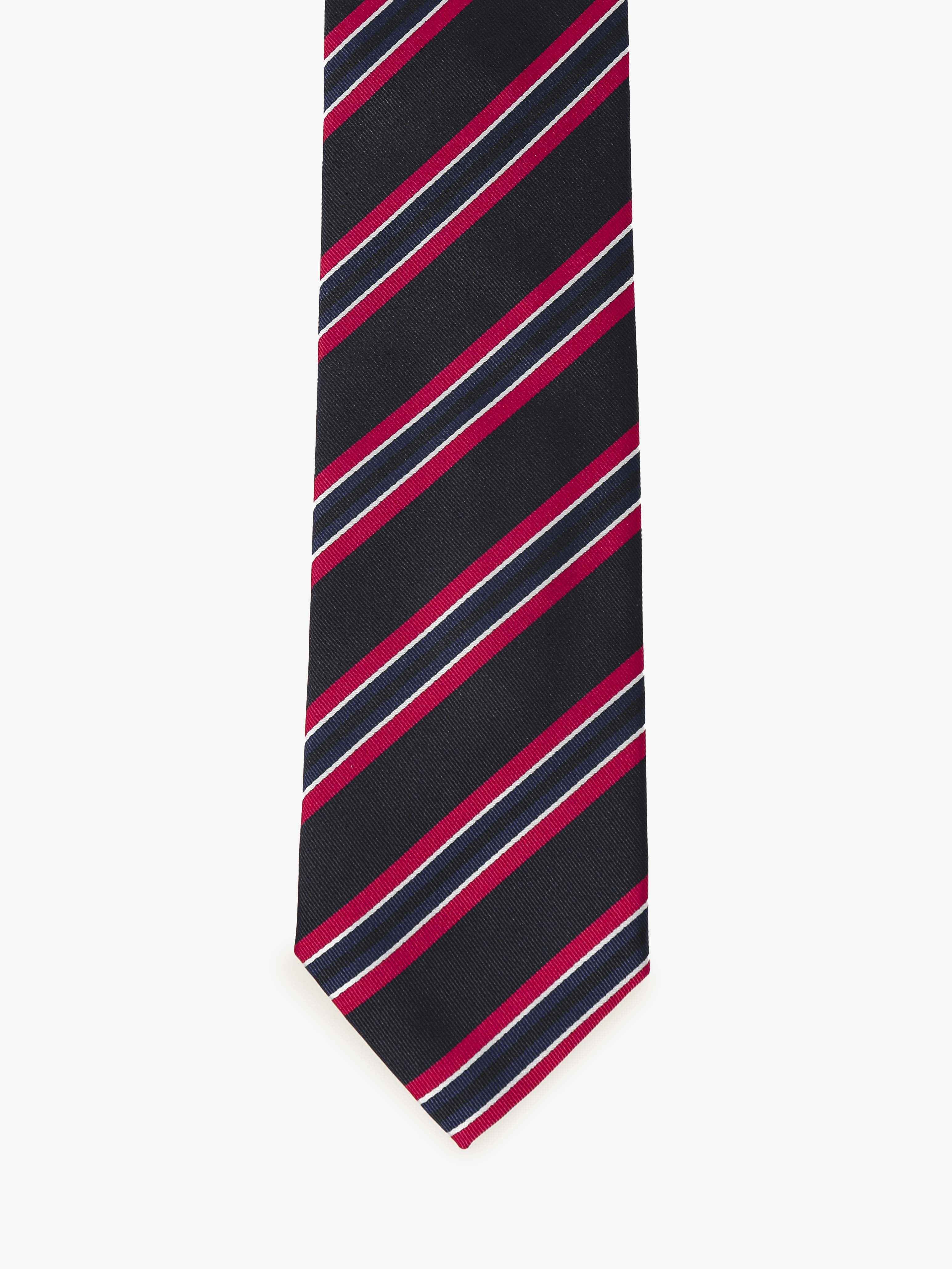 Cravatta a Strisce - Rossa & Blu - Comella Sartoria