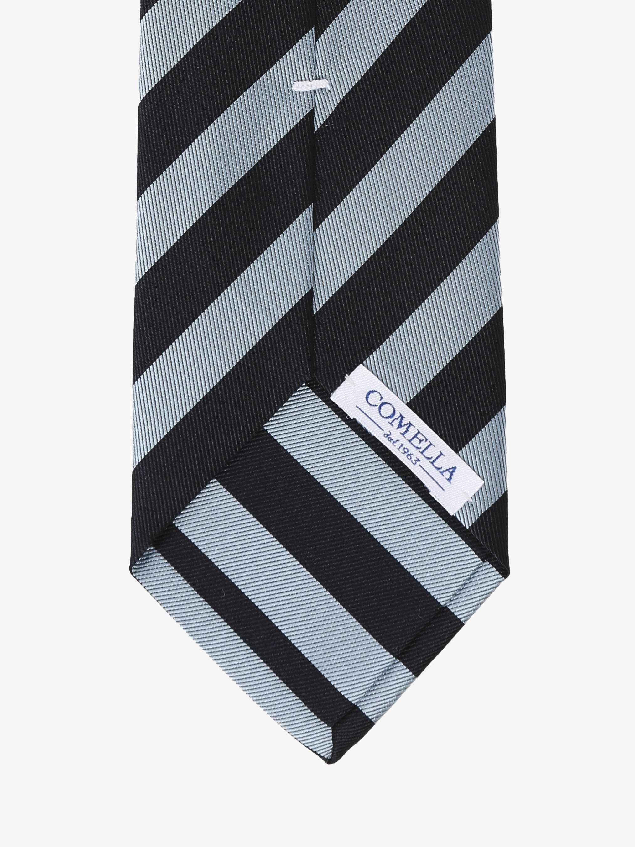 Cravatta a Strisce - Blu & Azzurra - Comella Sartoria