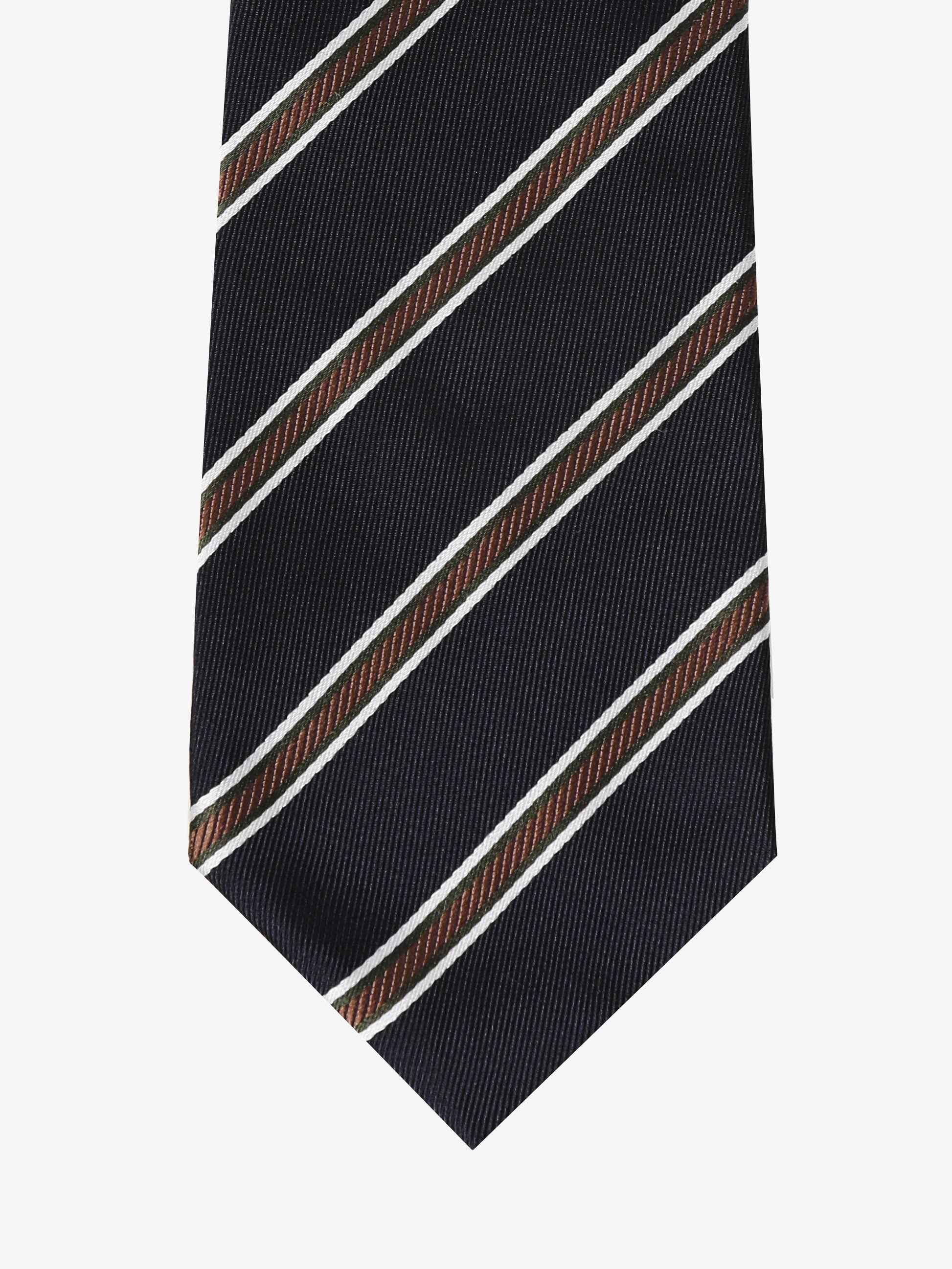 Cravatta Sartoriale - Blu & Marrone - Comella Sartoria