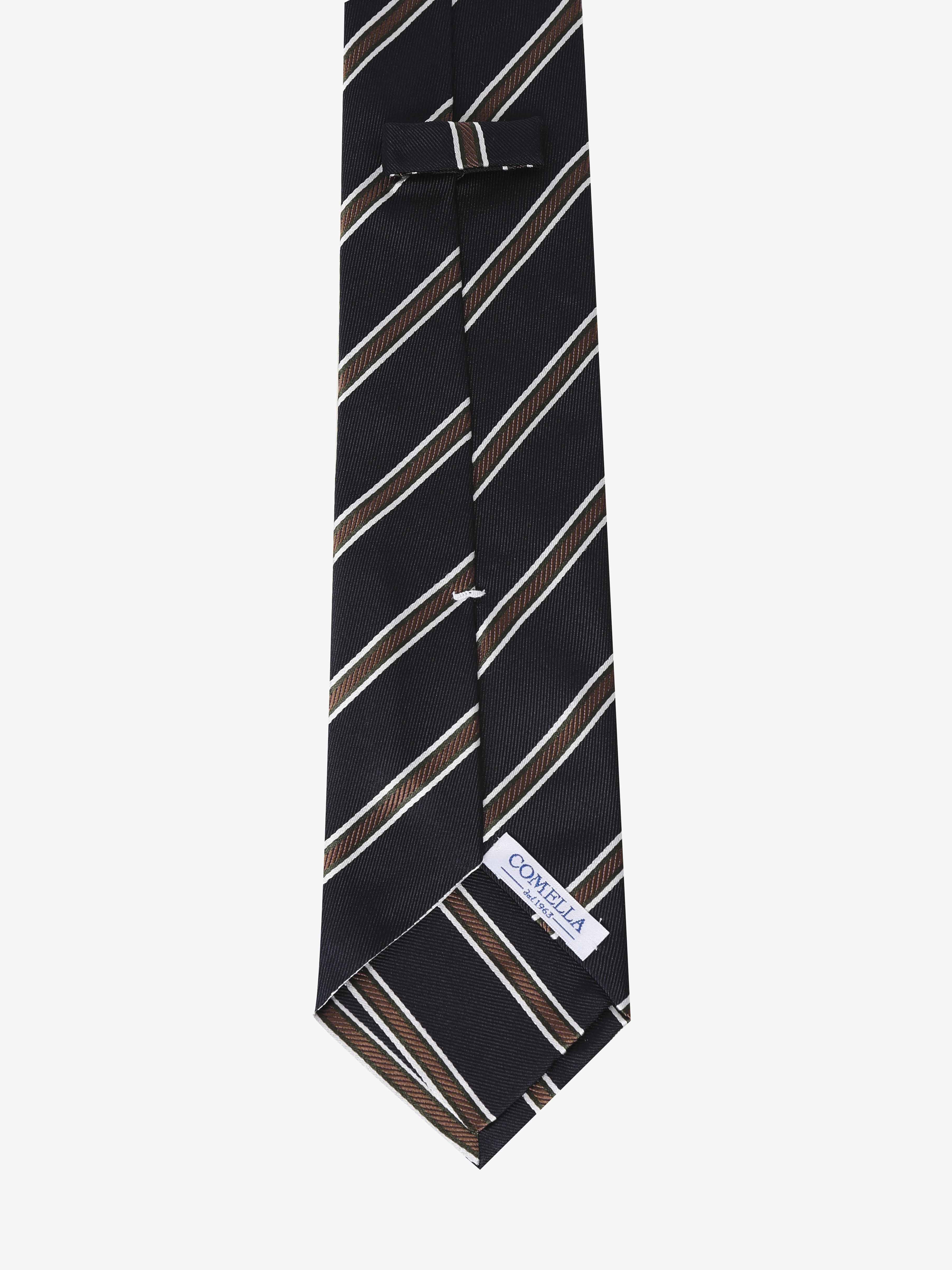 Cravatta Sartoriale - Blu & Marrone