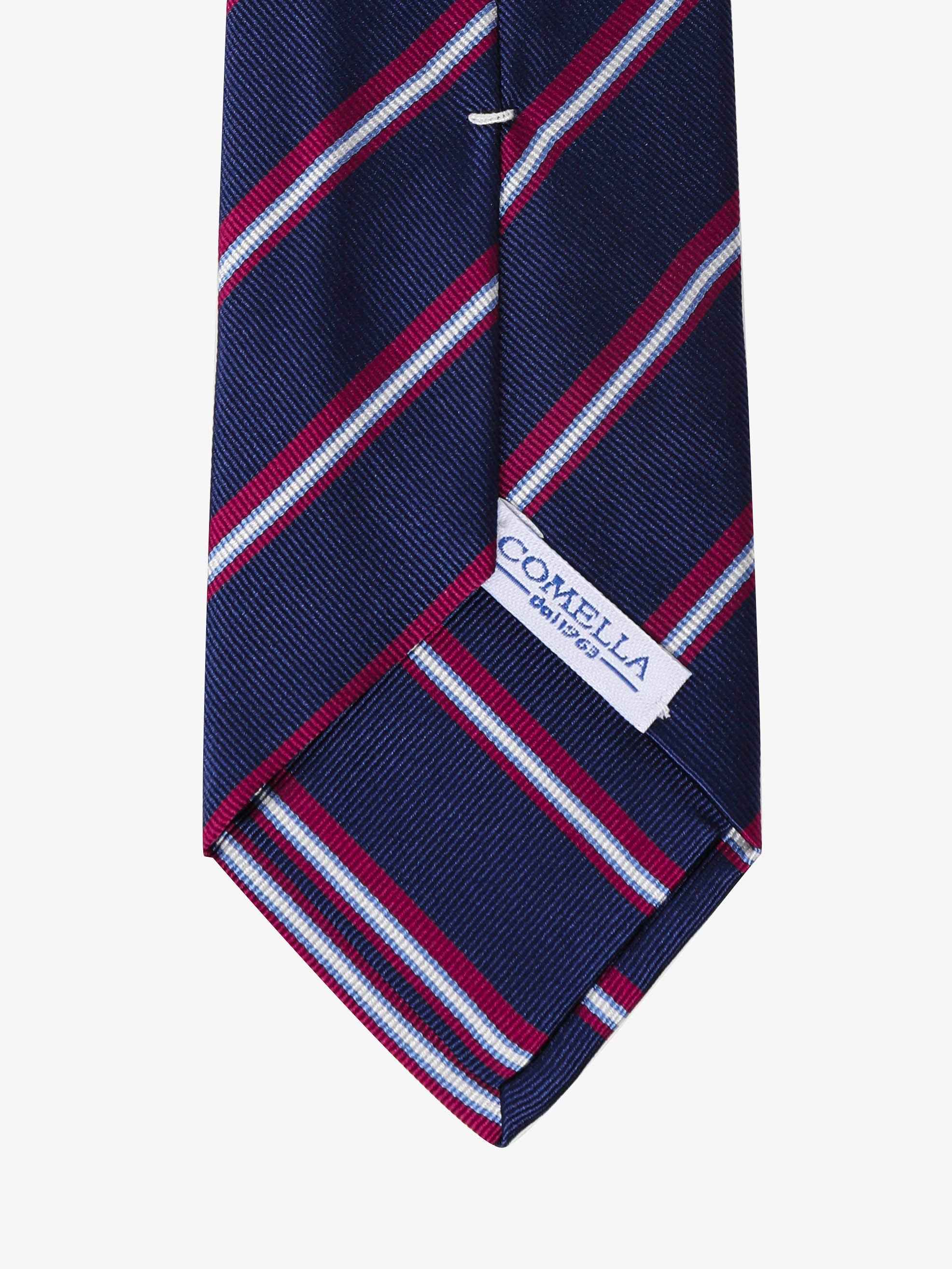 Cravatta Sartoriale - Blu, Rossa & Azzurra - Comella Sartoria