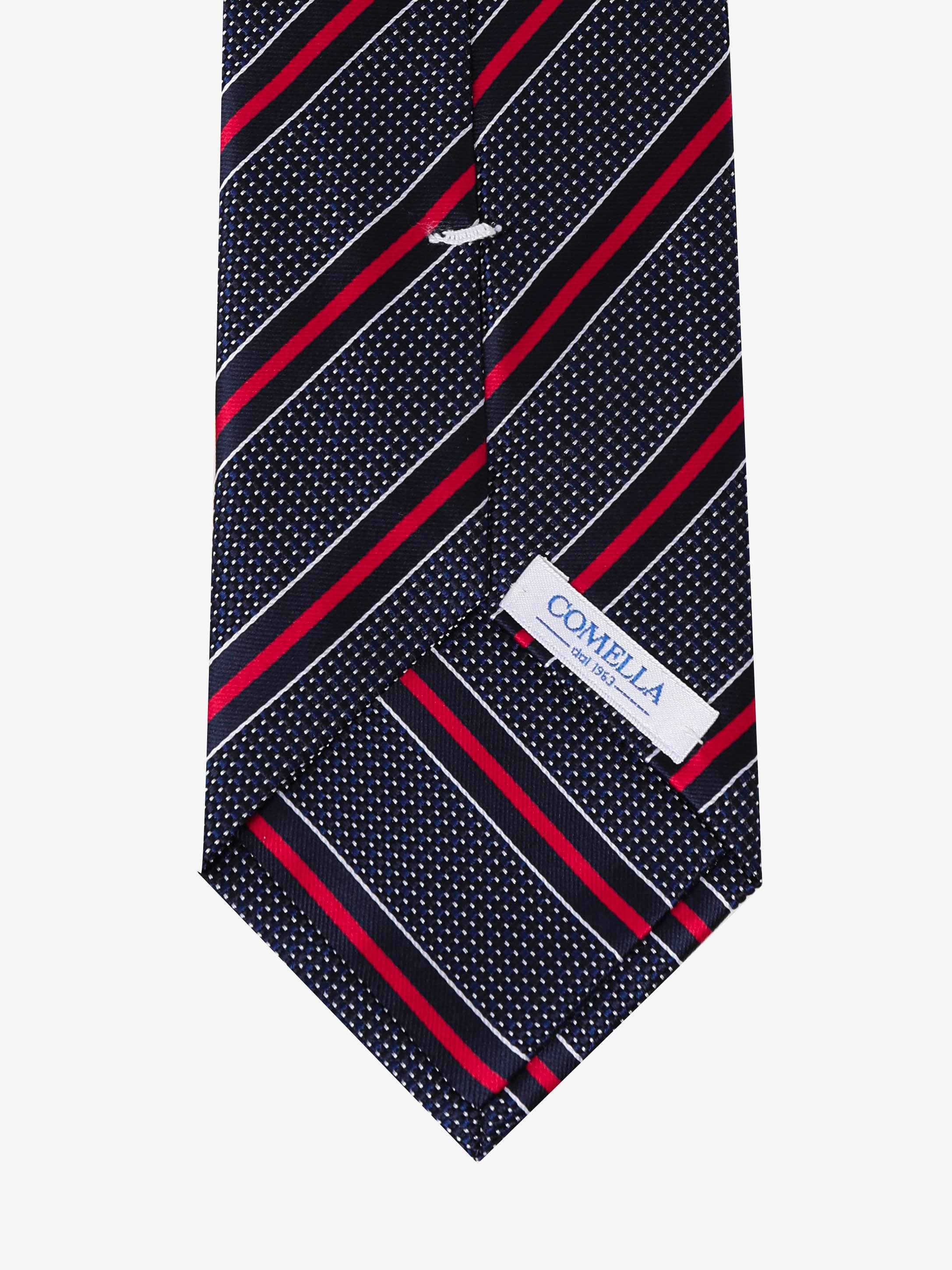 Cravatta Sartoriale - Blu & Rossa - Comella Sartoria