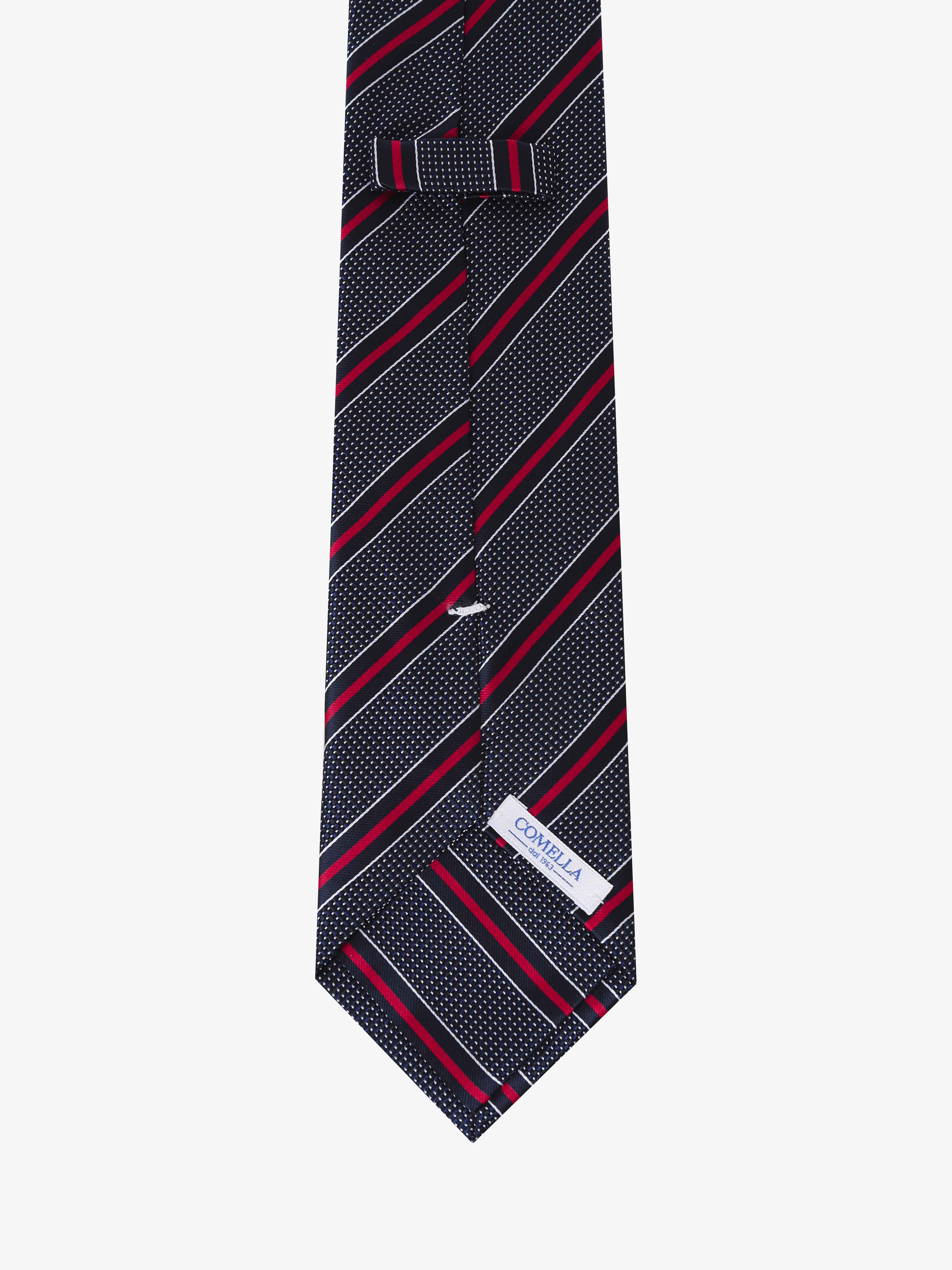 Cravatta Sartoriale - Blu & Rossa