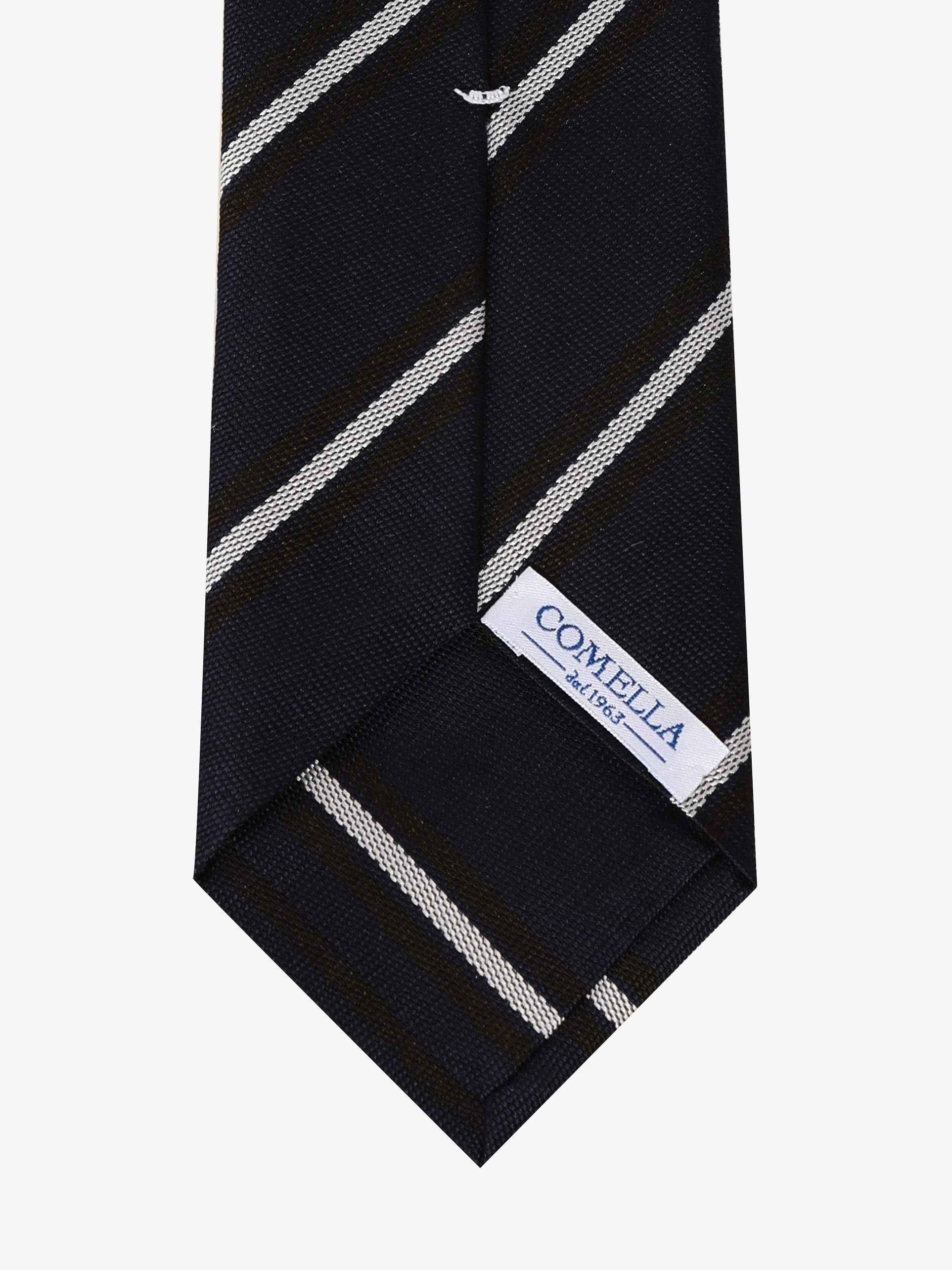 Cravatta Sartoriale - Blu & Bianca - Comella Sartoria