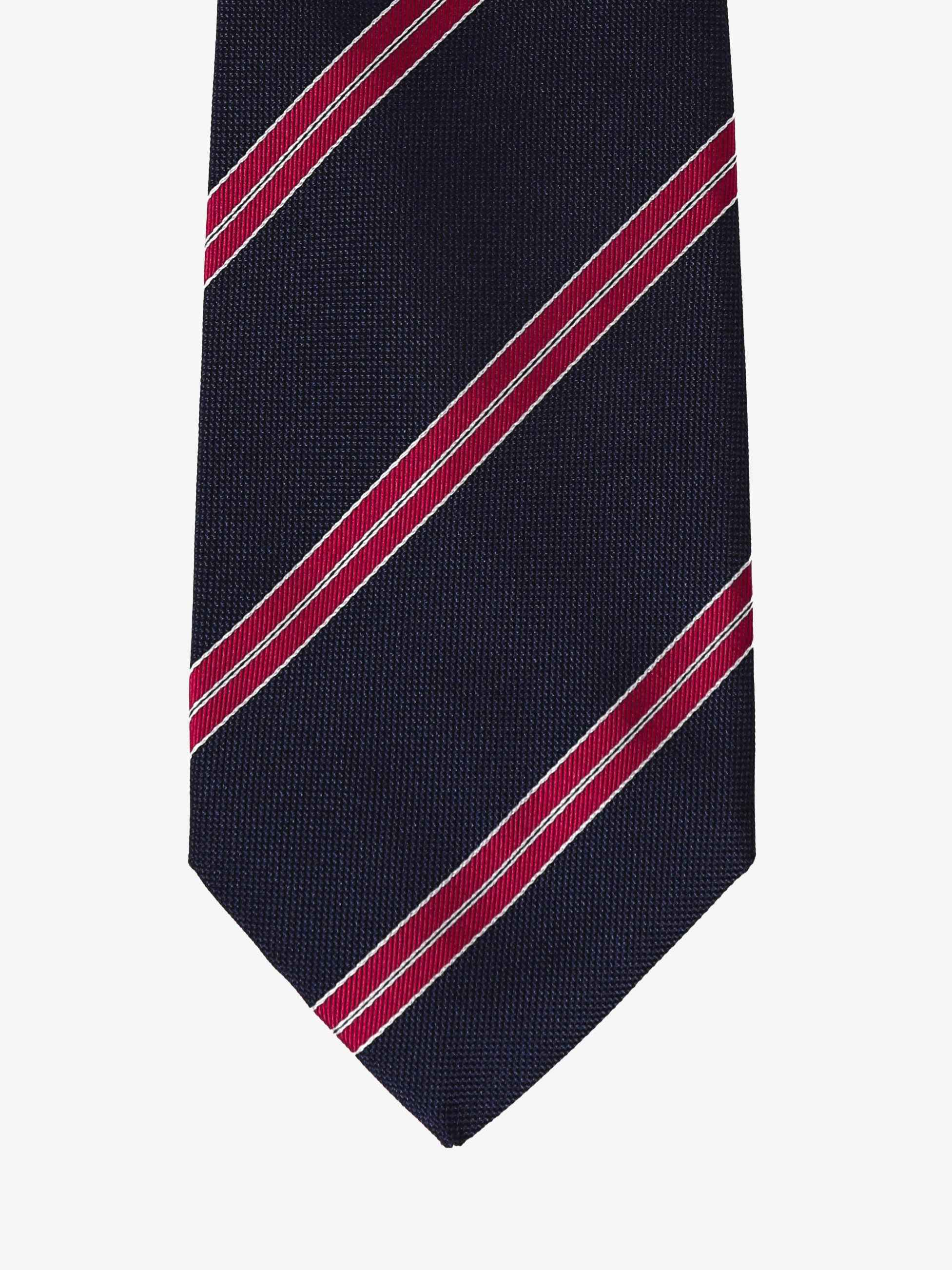 Cravatta a Strisce - Blu & Rossa - Comella Sartoria