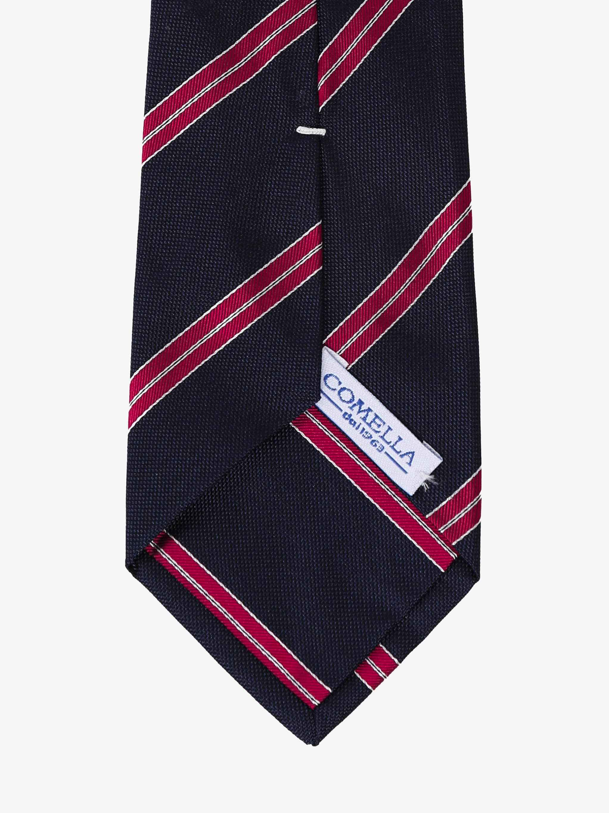 Cravatta a Strisce - Blu & Rossa - Comella Sartoria