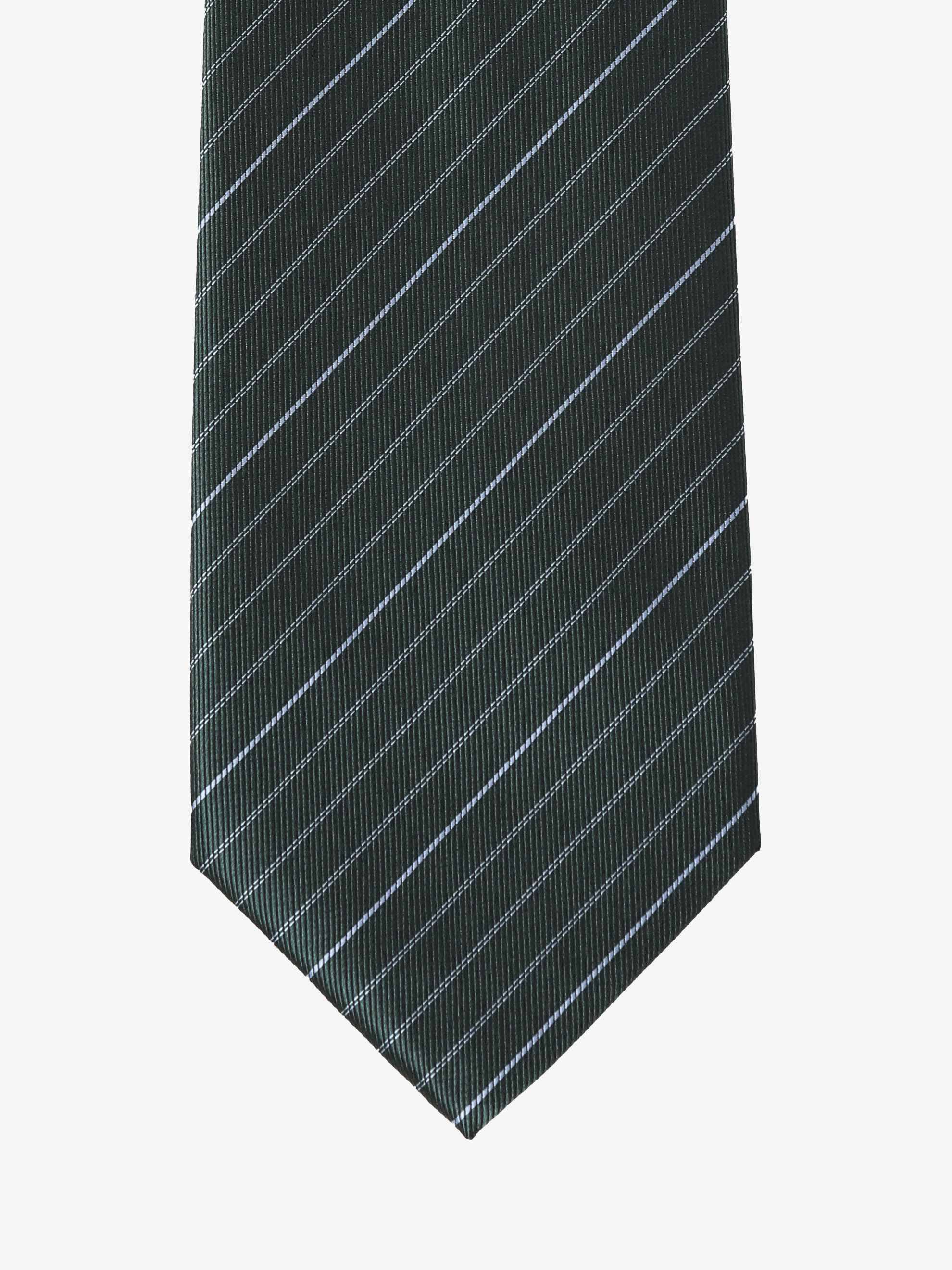 Cravatta a Strisce - Verde & Azzurra - Comella Sartoria