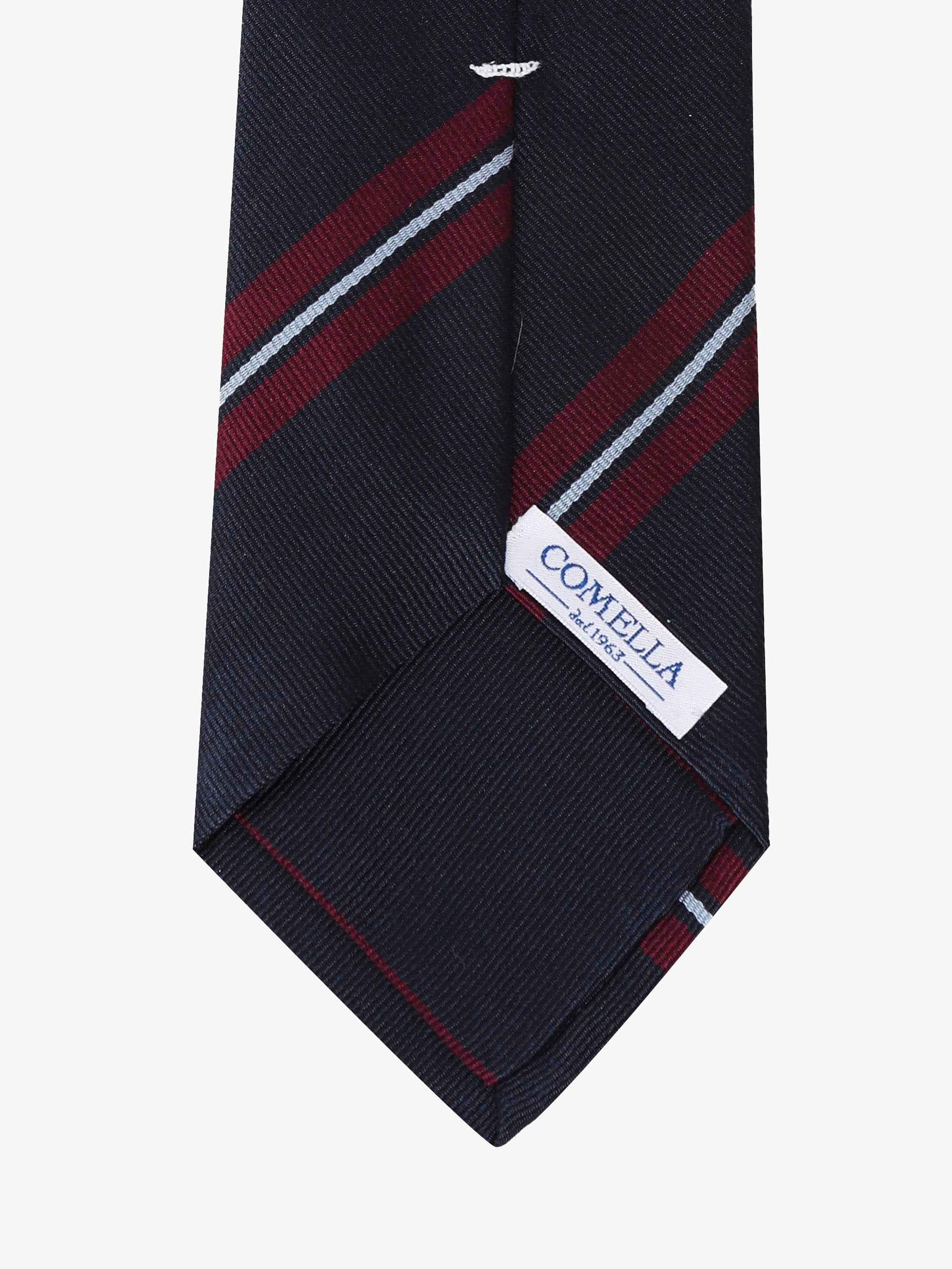 Cravatta a Strisce - Blu, Rossa & Azzurra - Comella Sartoria