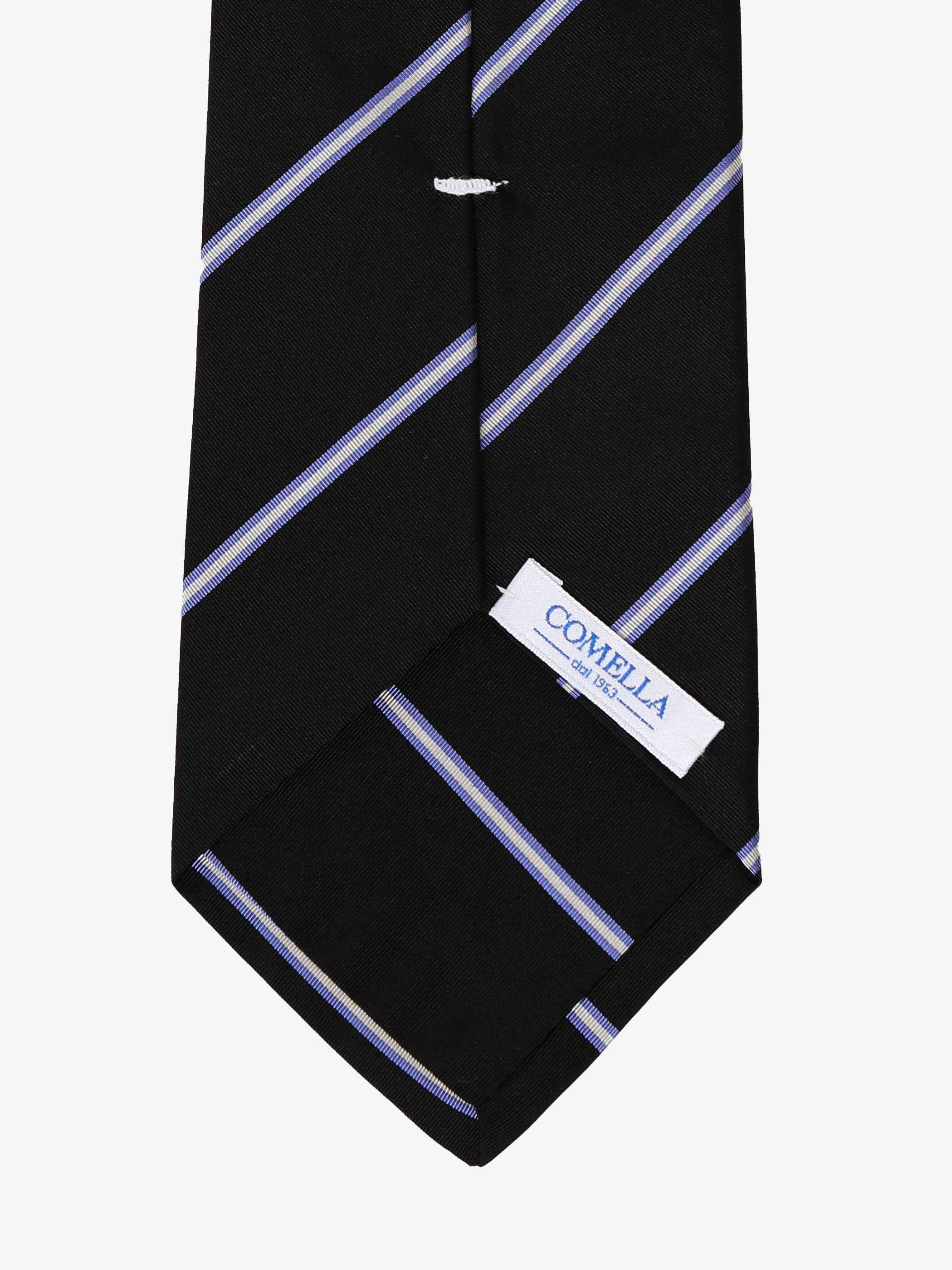 Cravatta a Strisce - Azzurra & Blu - Comella Sartoria