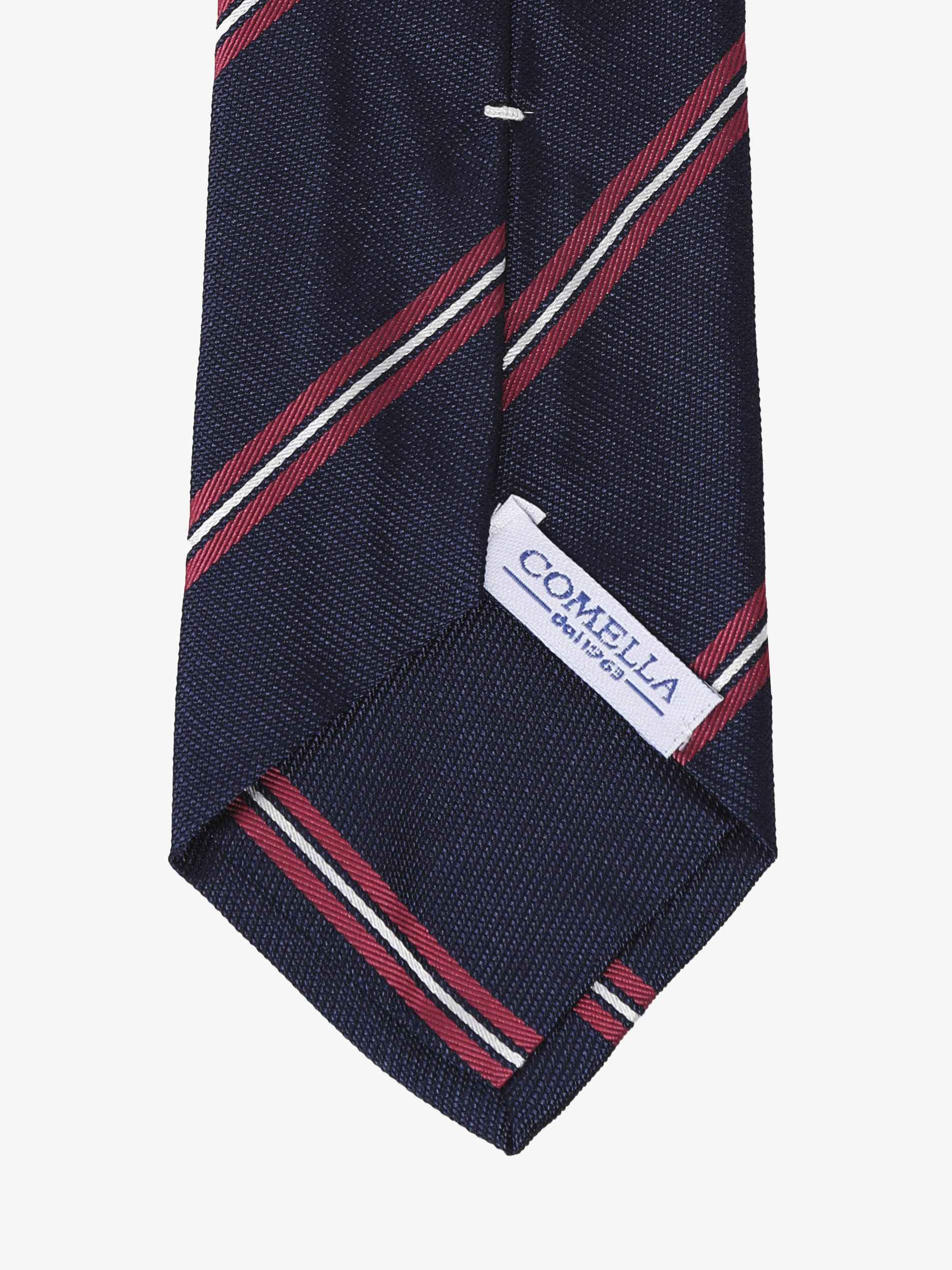 Cravatta a Strisce - Blu & Rossa - Comella Sartoria