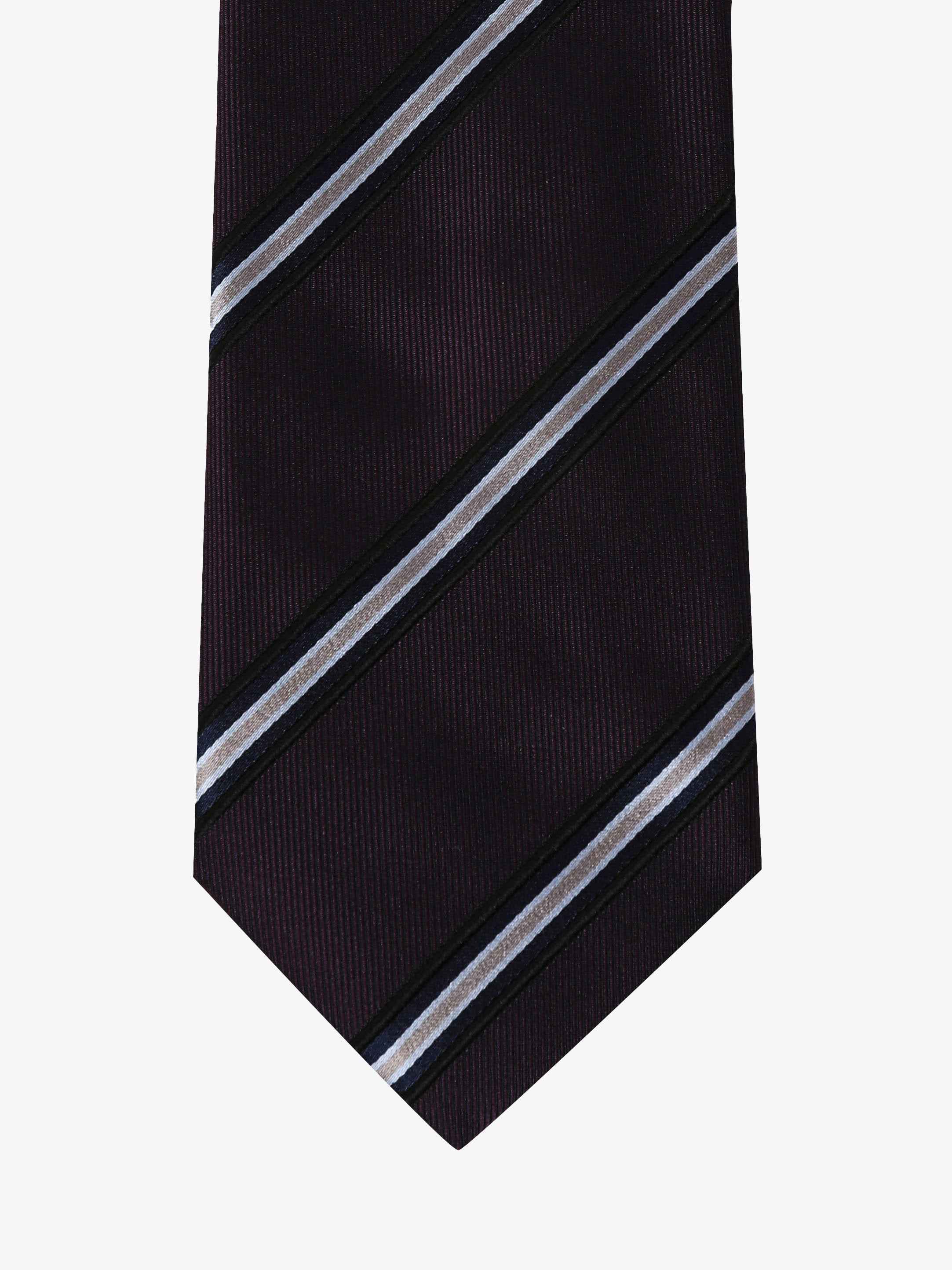 Cravatta a Strisce - Blu, Grigia & Azzurra - Comella Sartoria