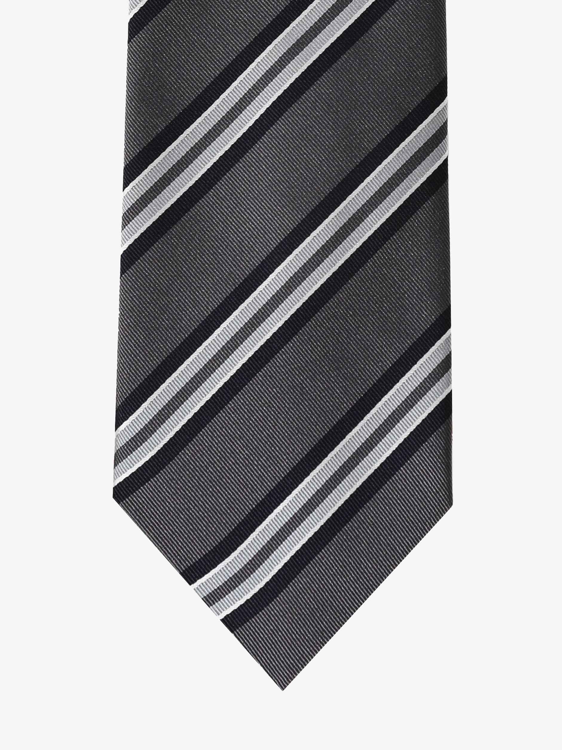 Cravatta a Strisce - Blu & Grigia - Comella Sartoria