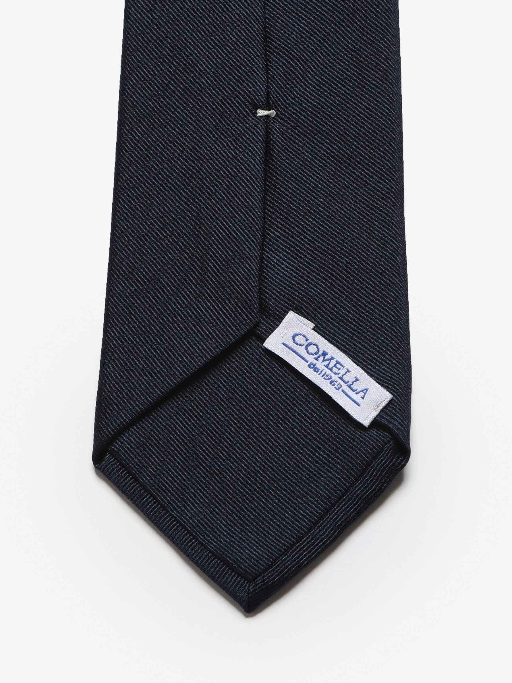 Cravatta sartoriale Pulcinella - Blu Scuro