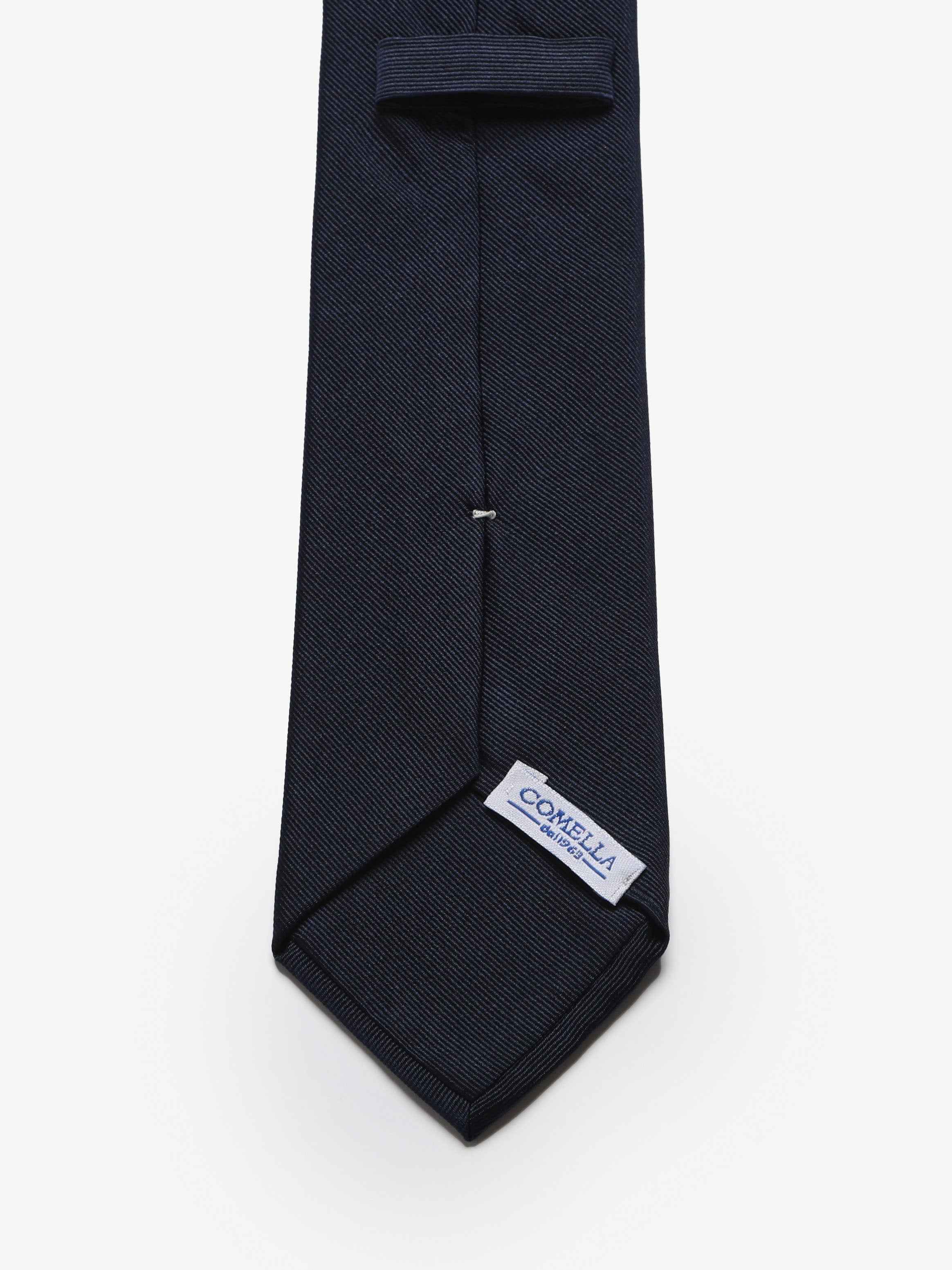 Cravatta sartoriale Pulcinella - Blu Scuro