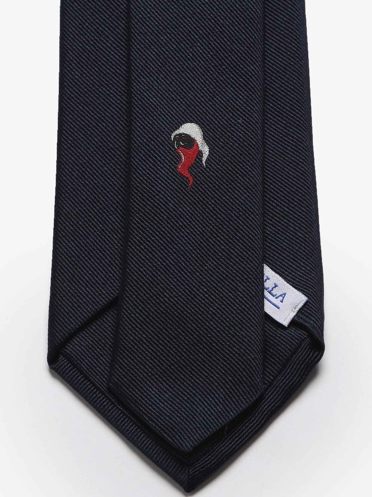 Cravatta sartoriale Pulcinella - Blu Scuro