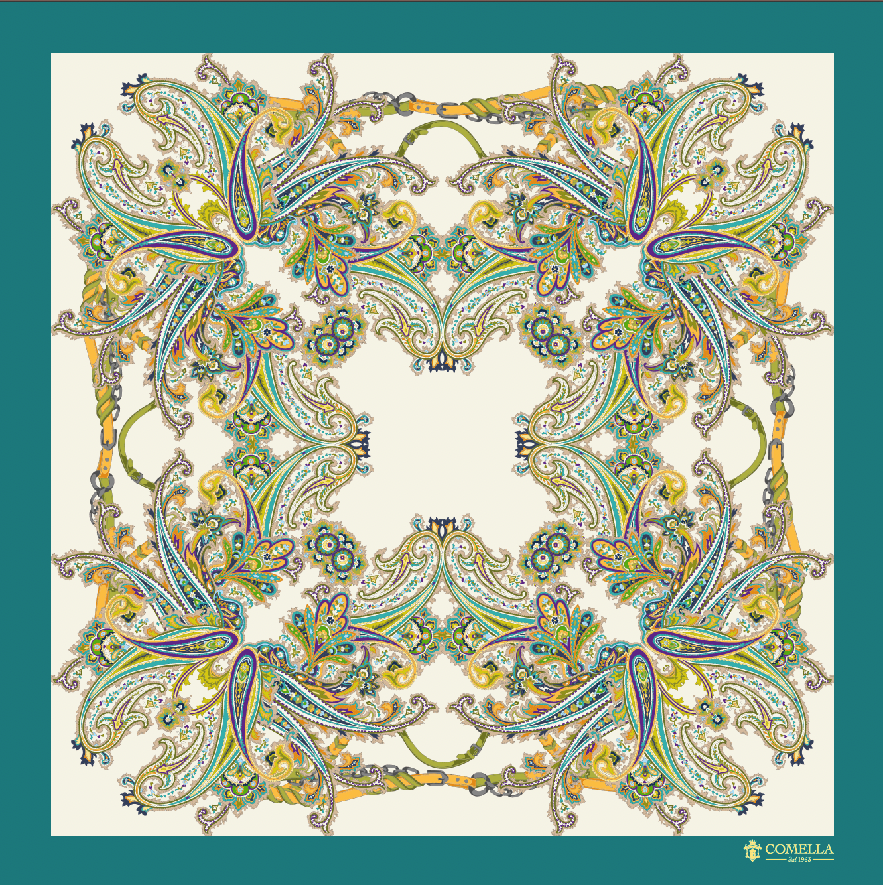 Foulard in Seta - Fantasia Verde