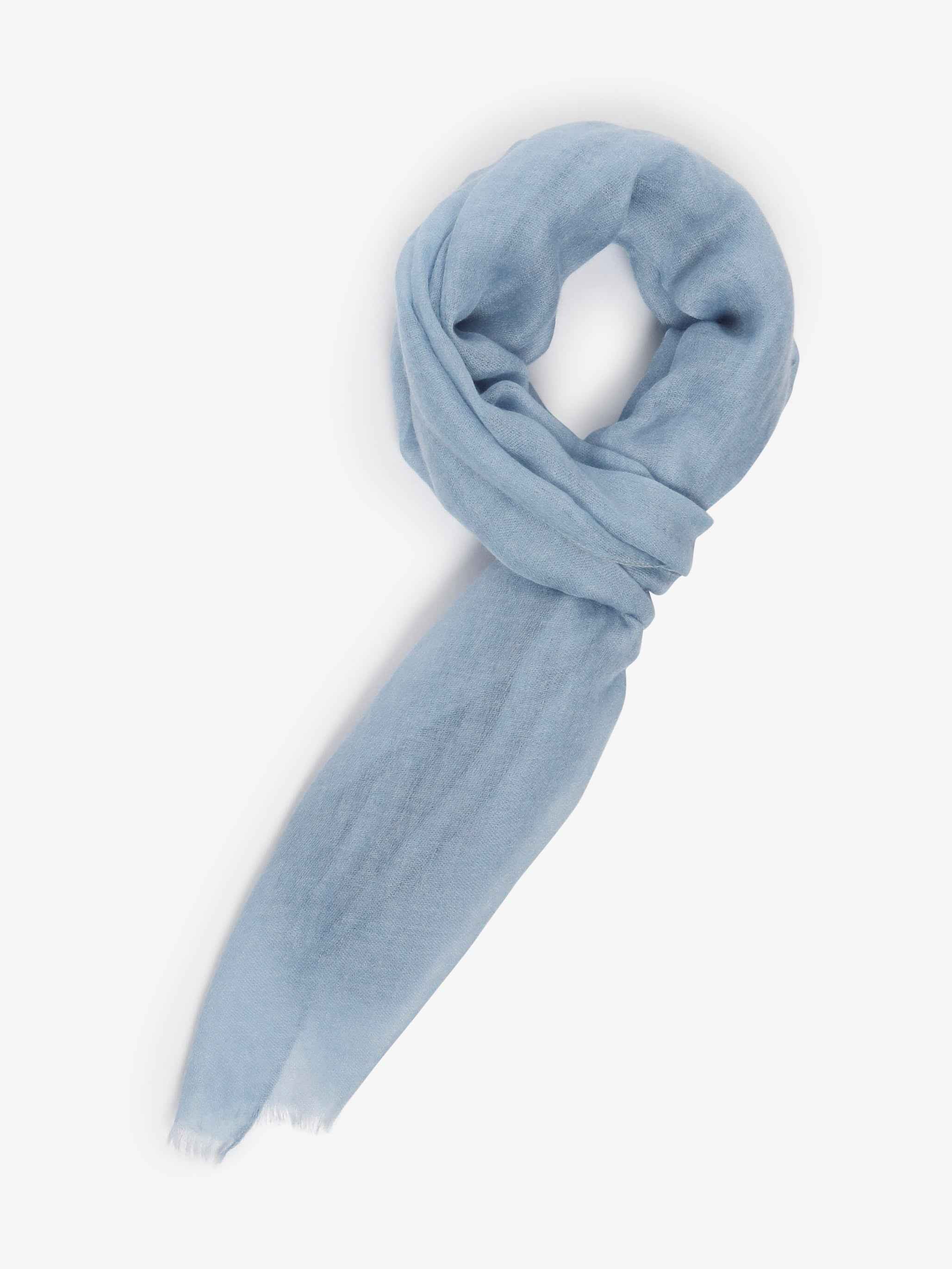 Sciarpa Cashmere 100% Mongolia - Azzurra