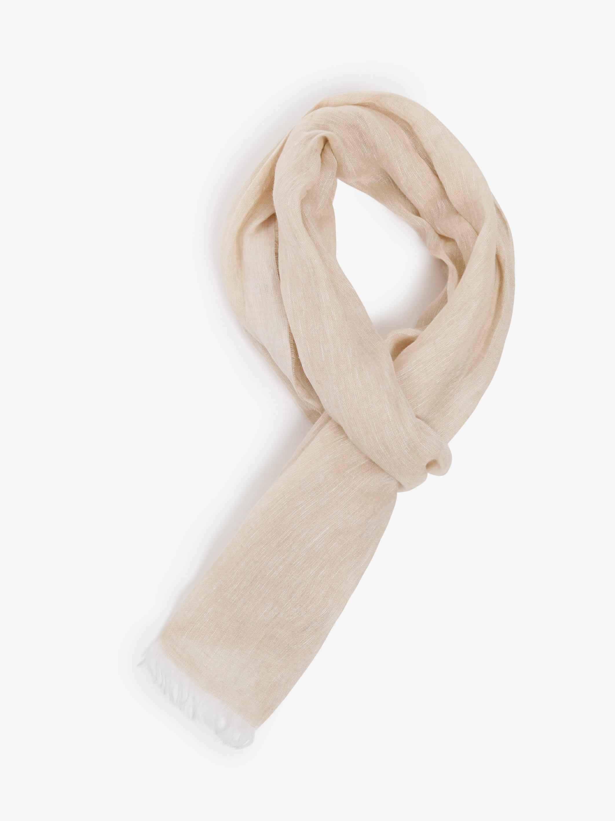 Sciarpa in Lino - Beige