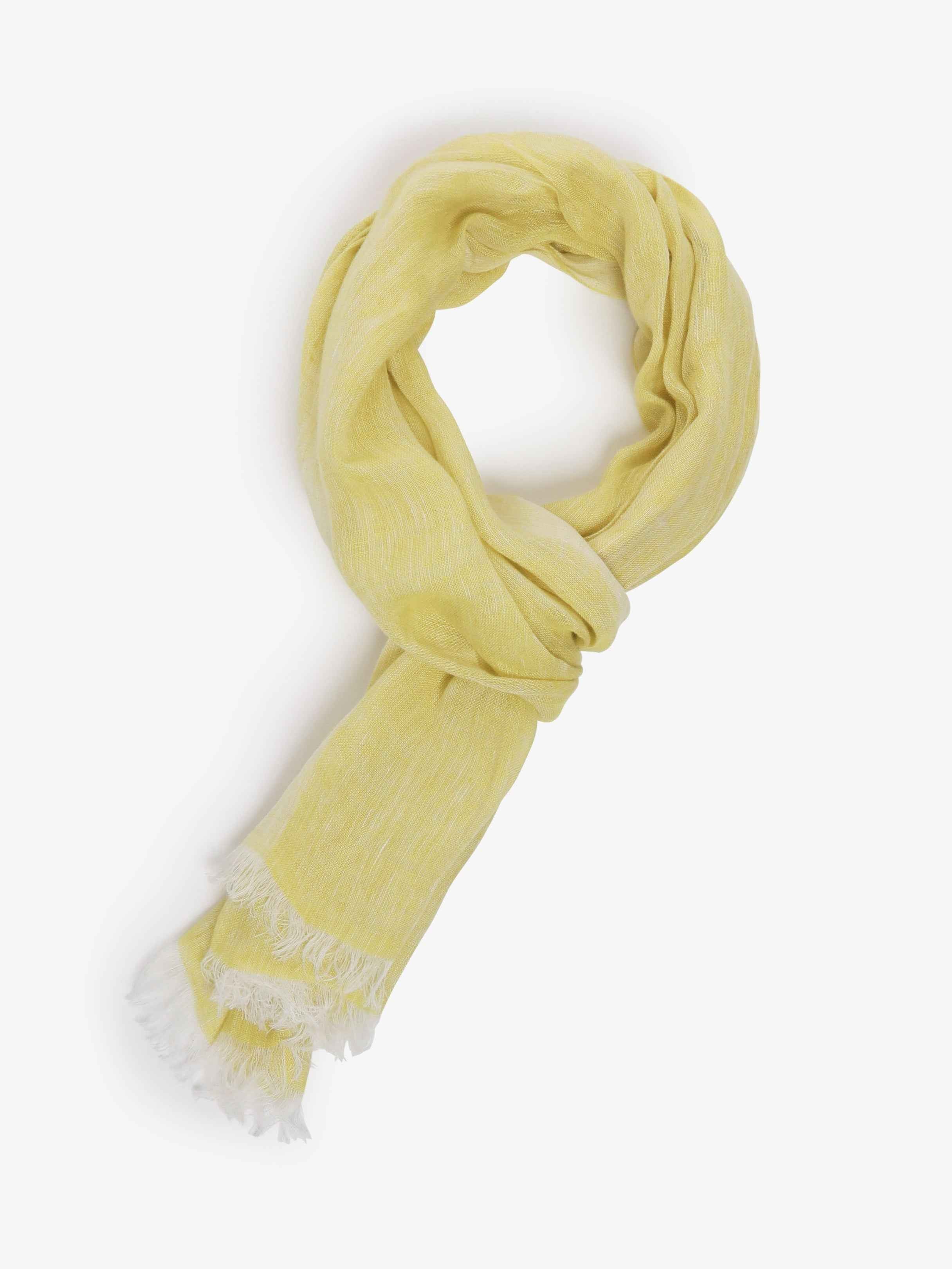 Sciarpa in Lino - Gialla
