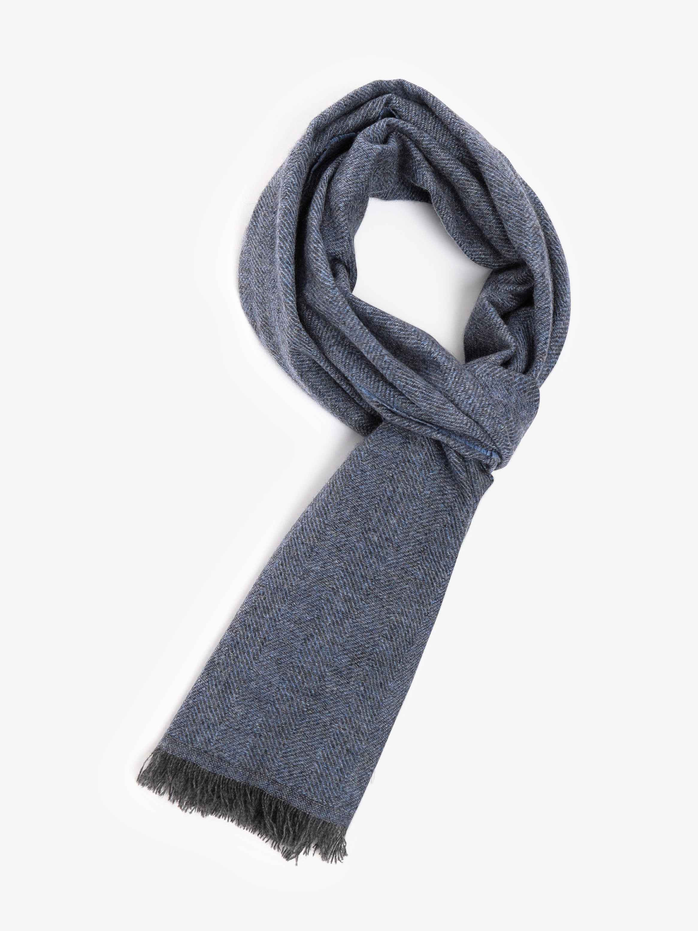 Sciarpa 100% Cashmere Tex - Blu