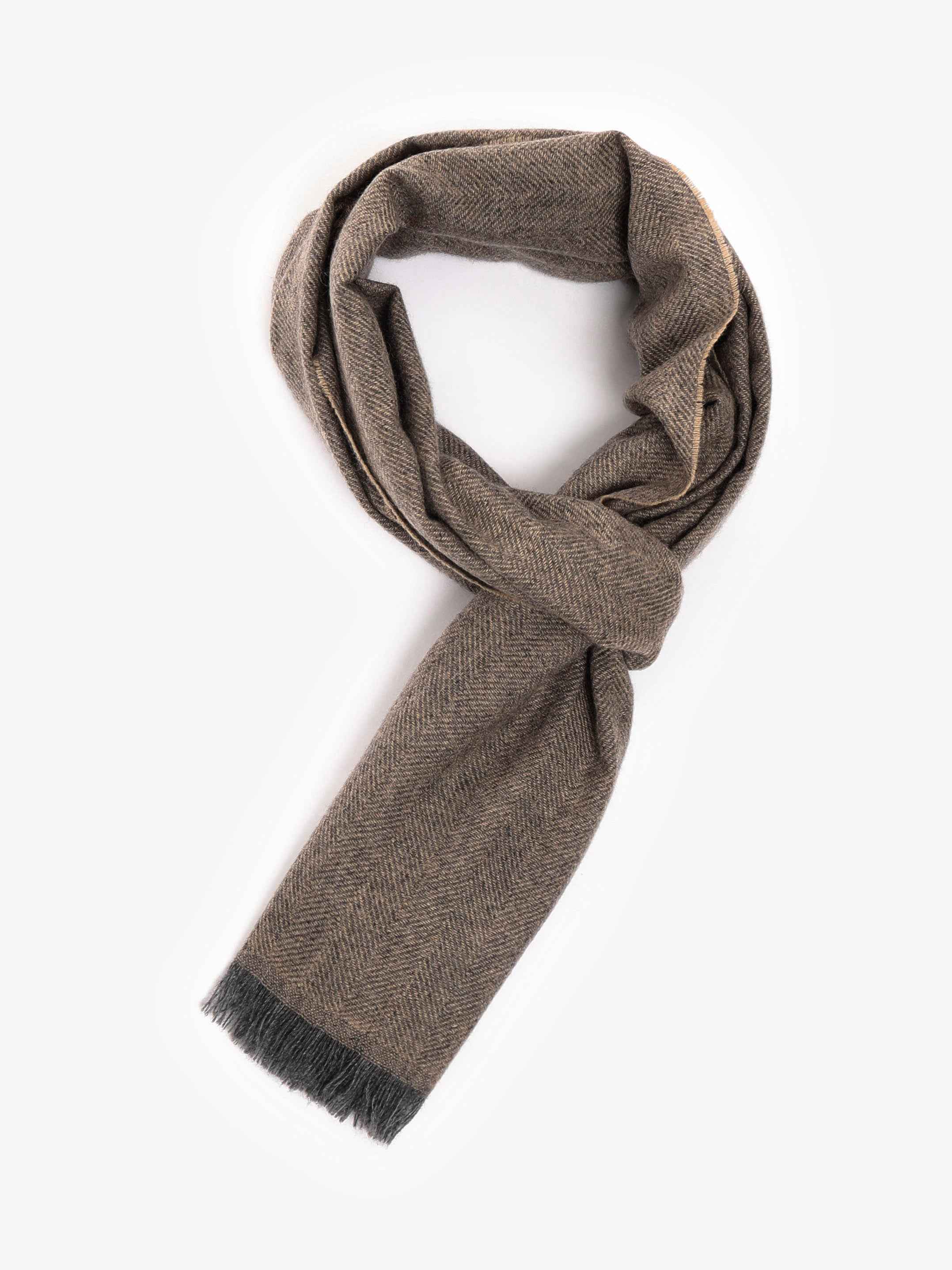 Sciarpa 100% Cashmere Tex - Marrone