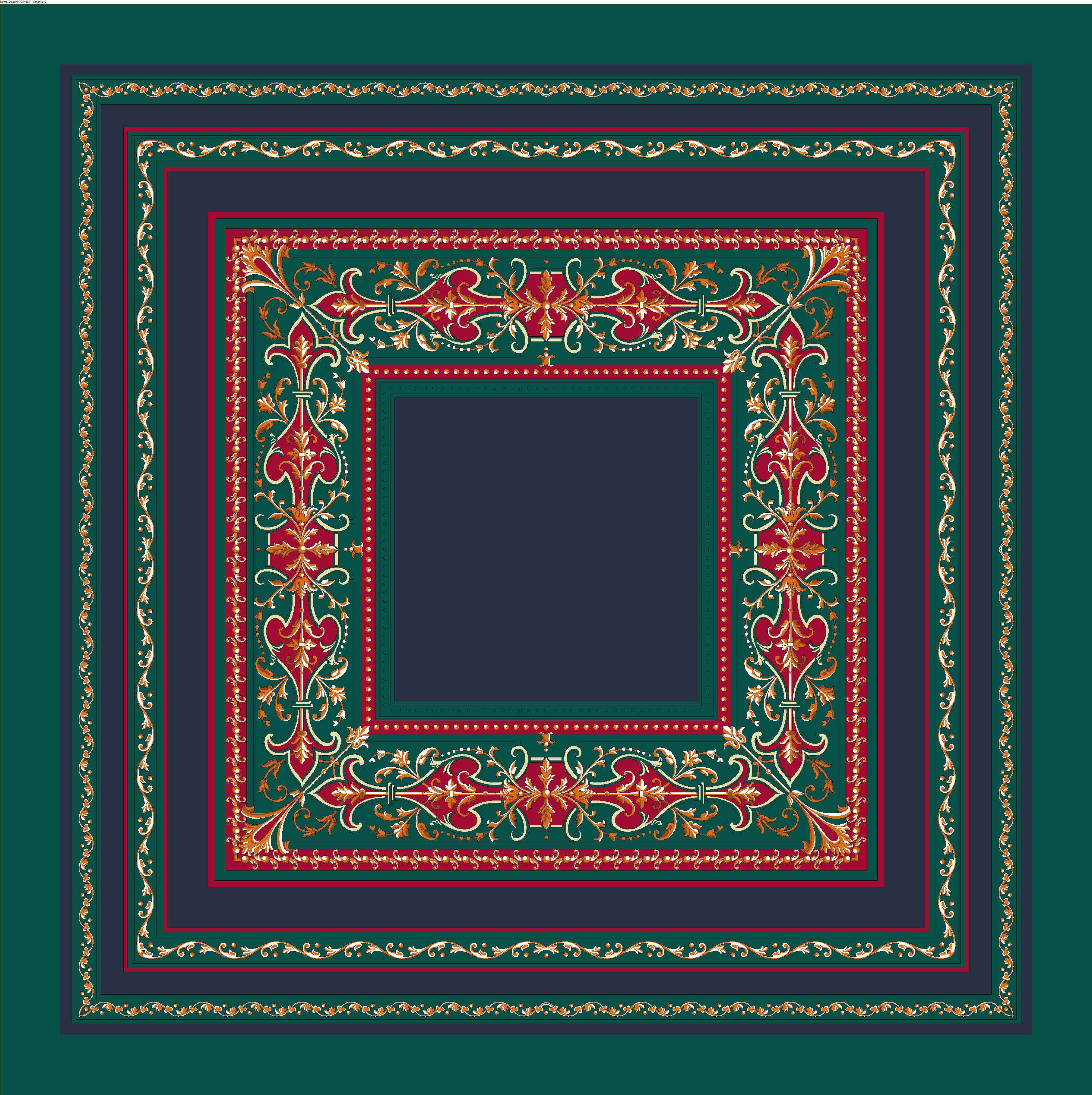 Foulard in Seta - Fantasia Verde