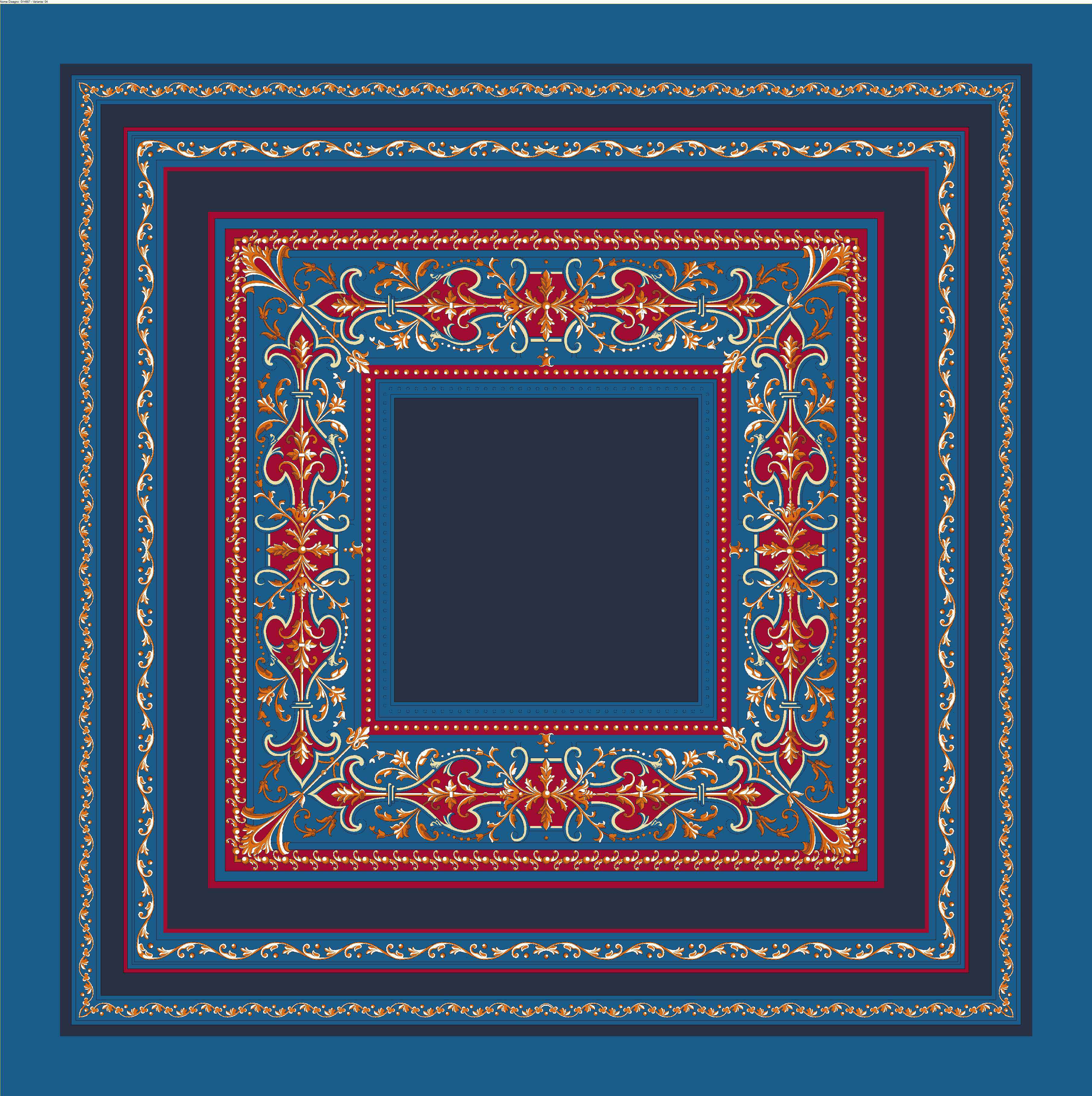 Foulard in Seta - Fantasia Blu