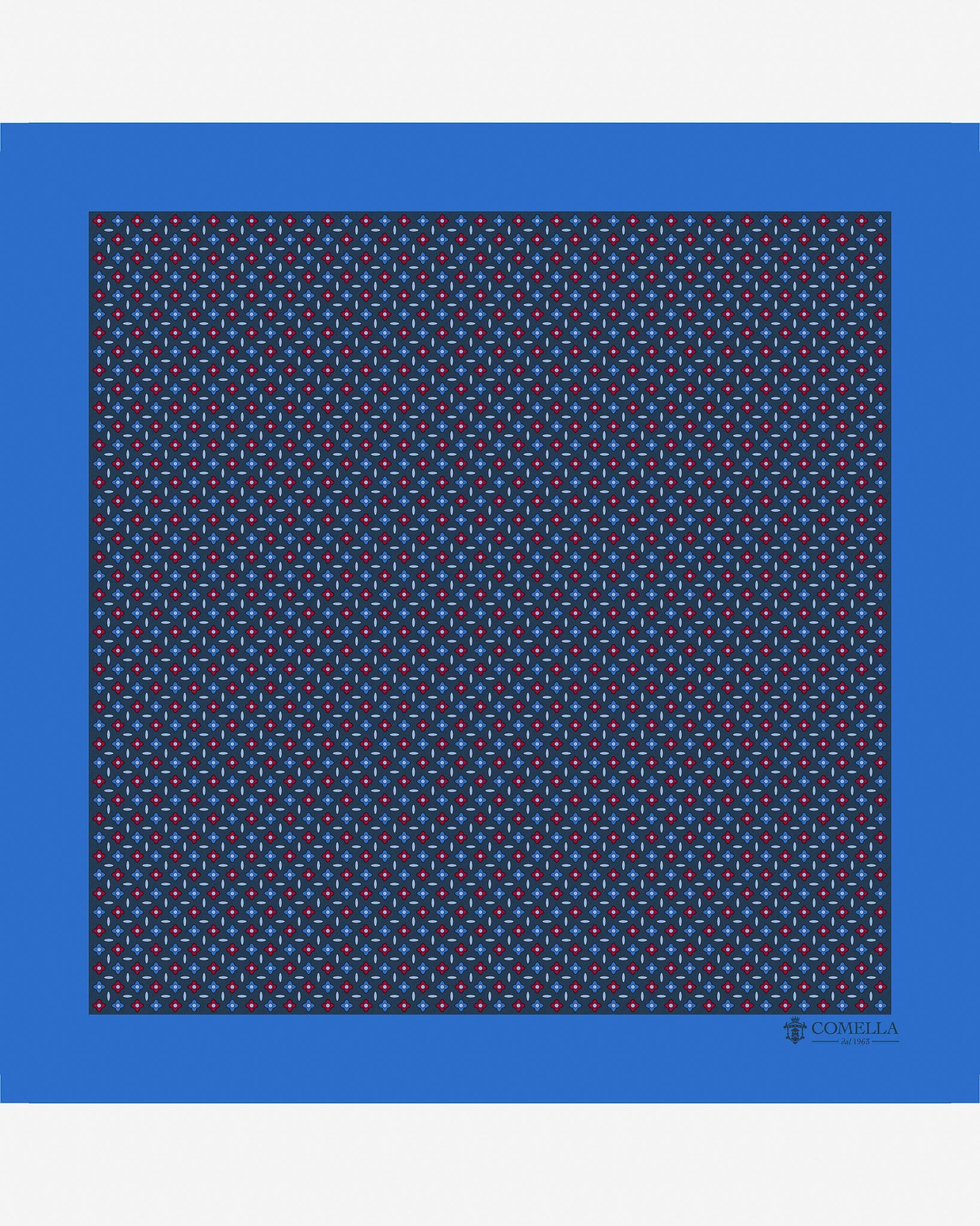 Pochette Blu Geometrico
