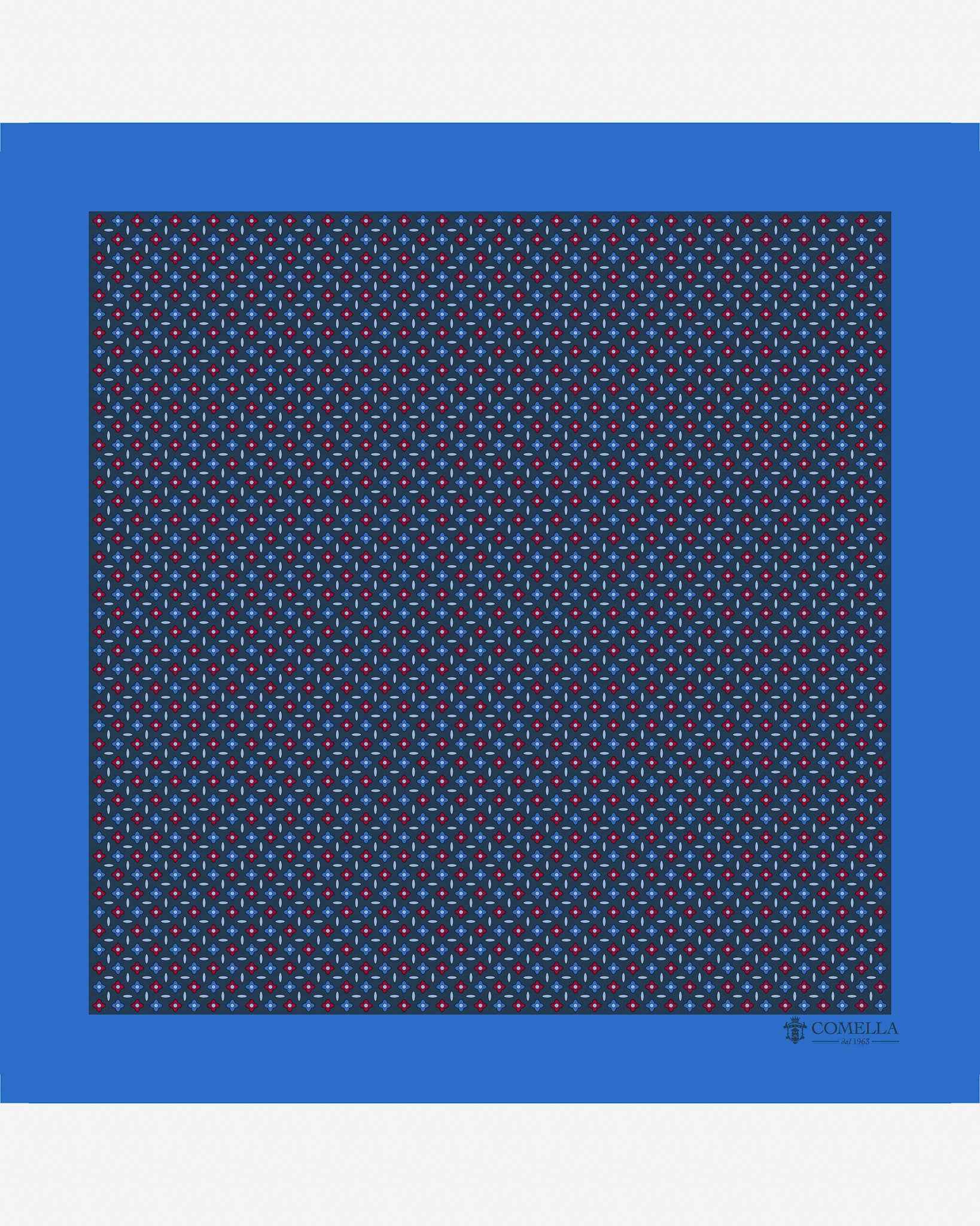 Pochette Blu Geometrico