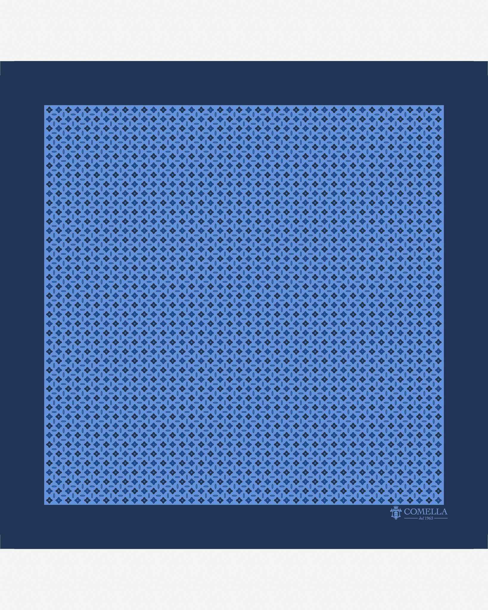 Pochette Blu Geometrico