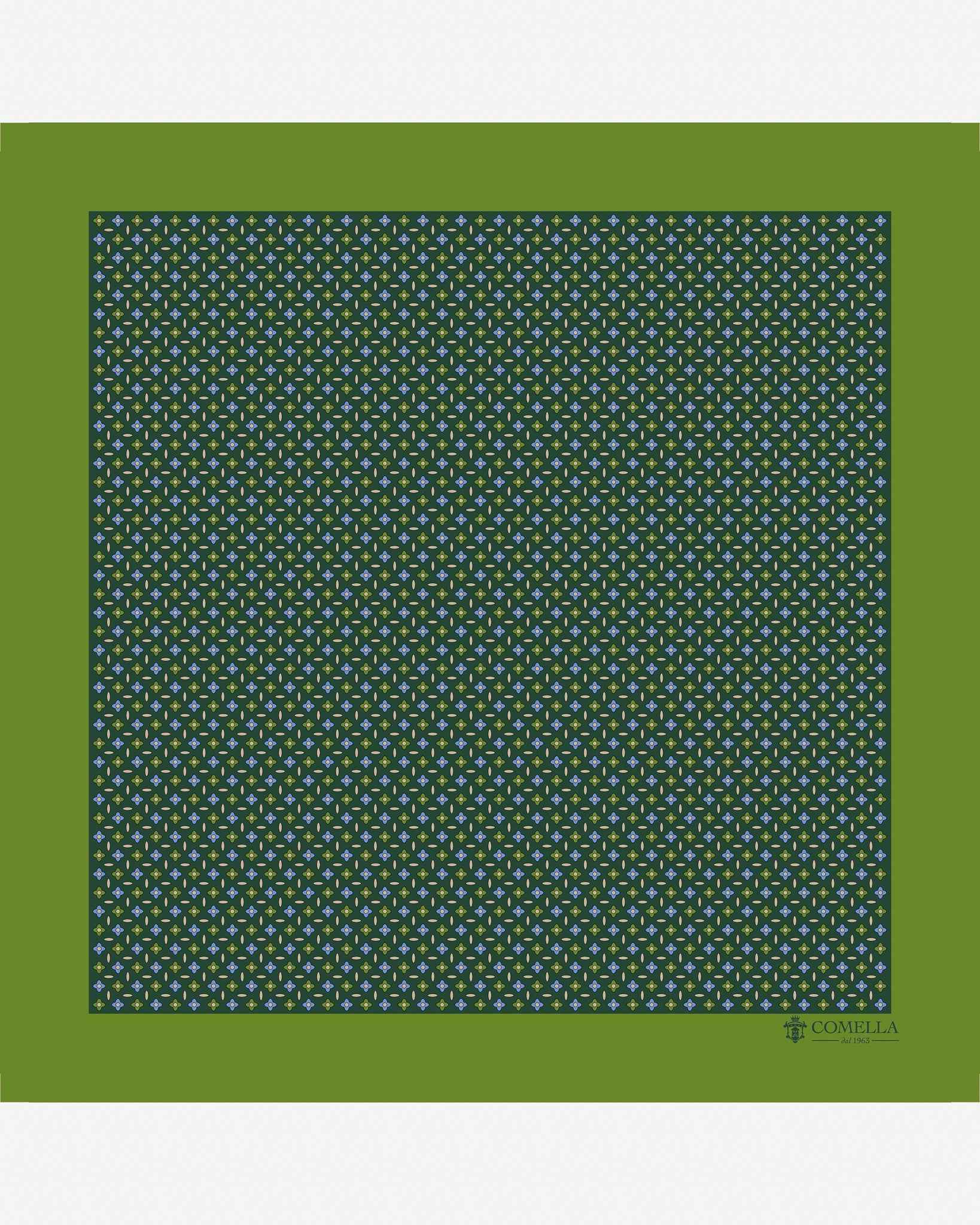 Pochette Verde Geometrico