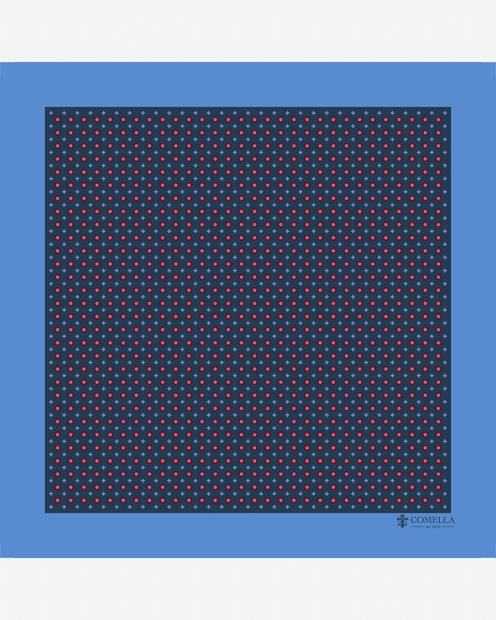 Pochette Blu Geometrico