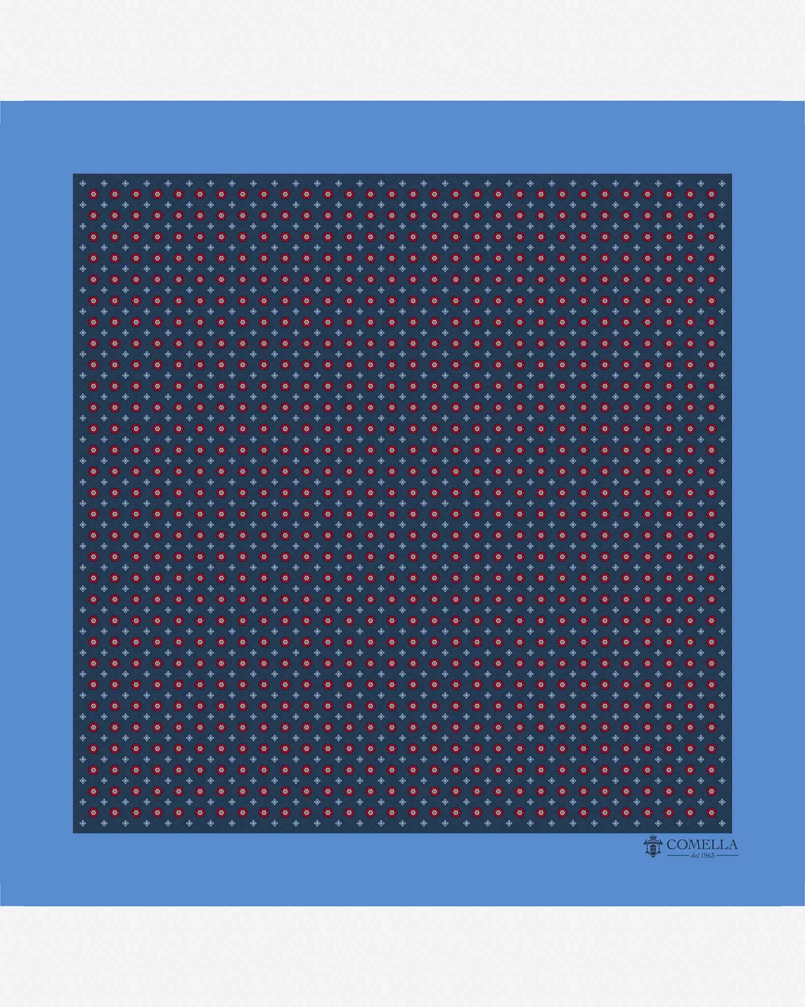 Pochette Blu Geometrico