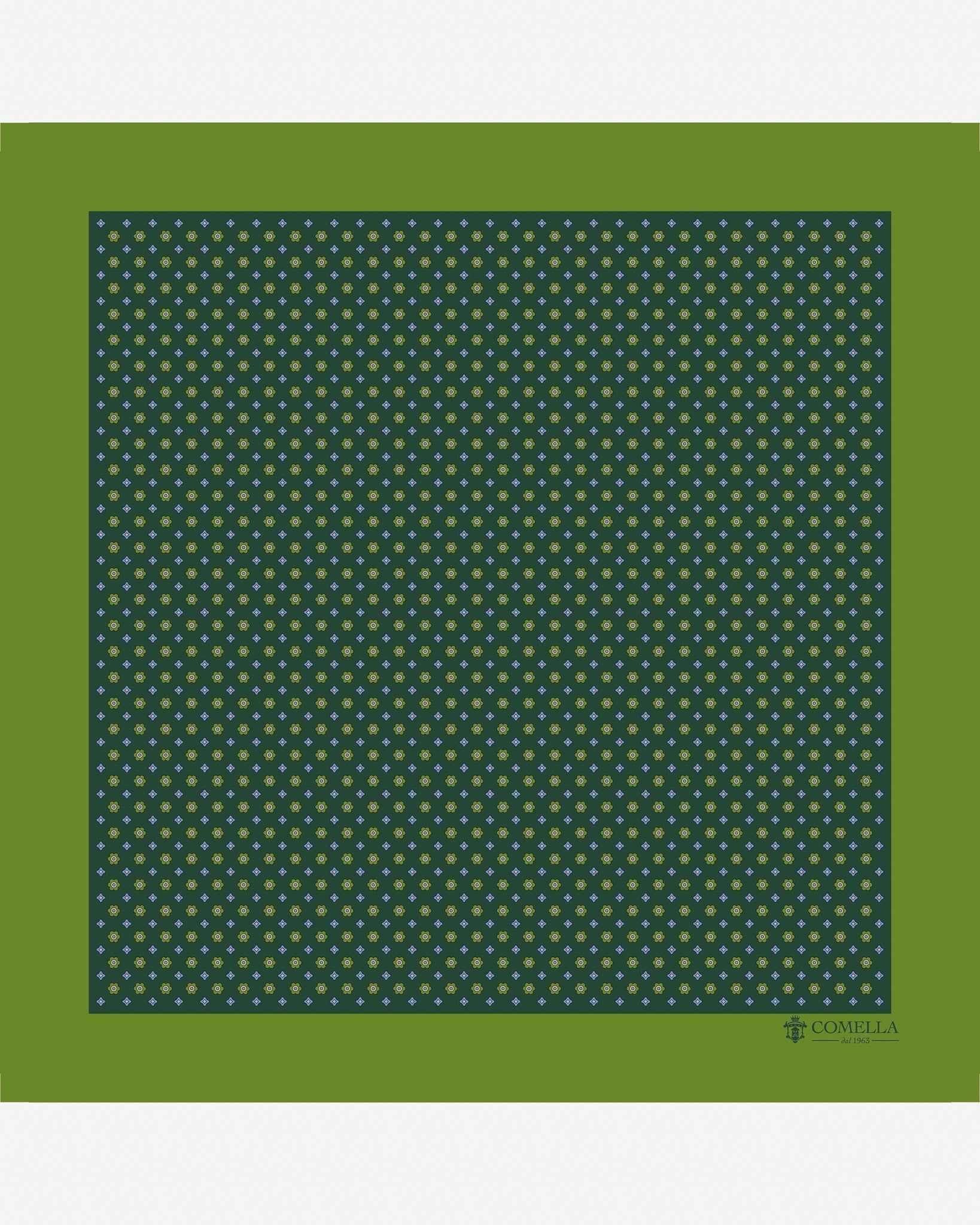 Pochette Verde Geometrico